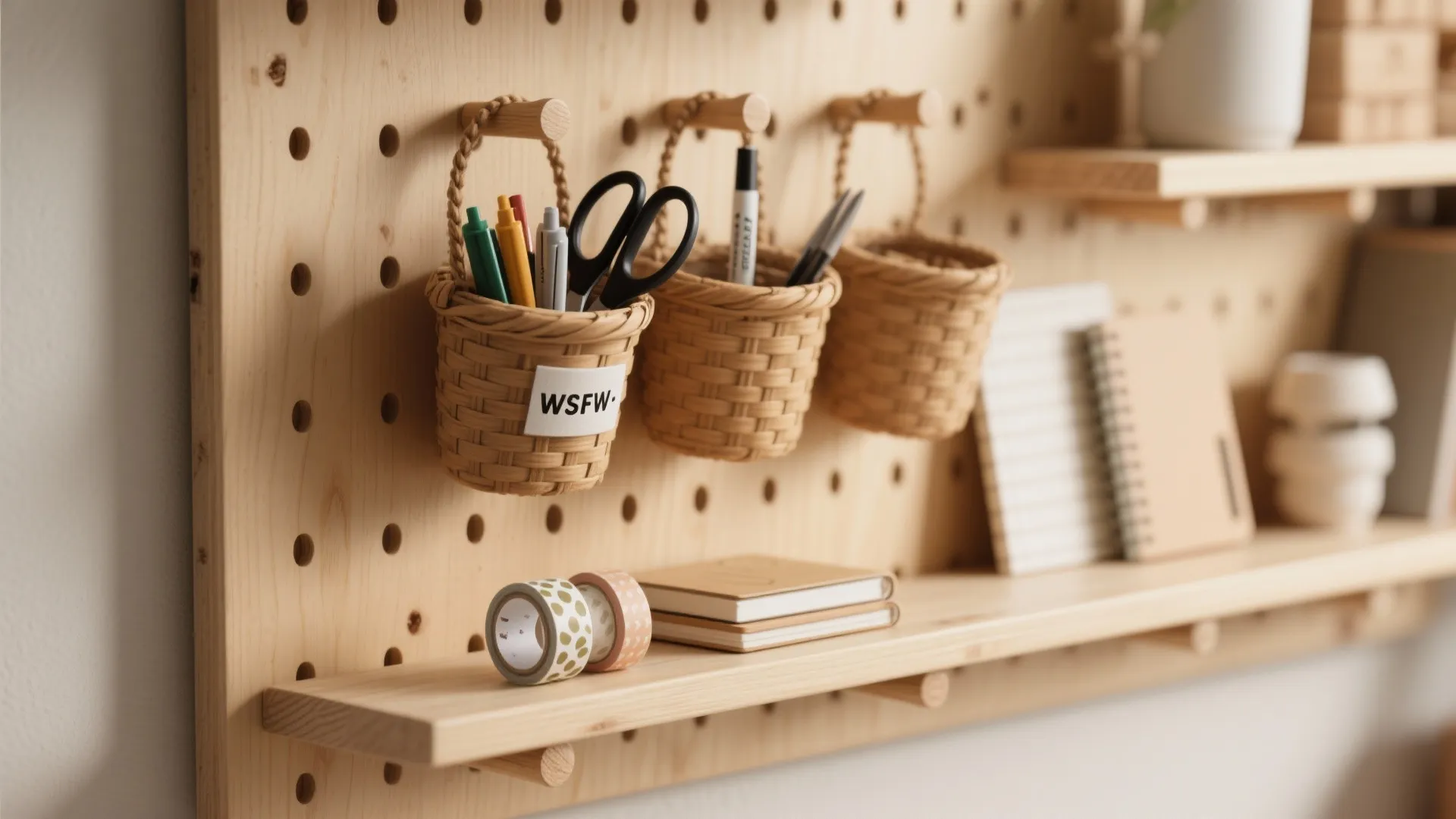 Display-Ready Storage Walls, Pegboards, and Rotations