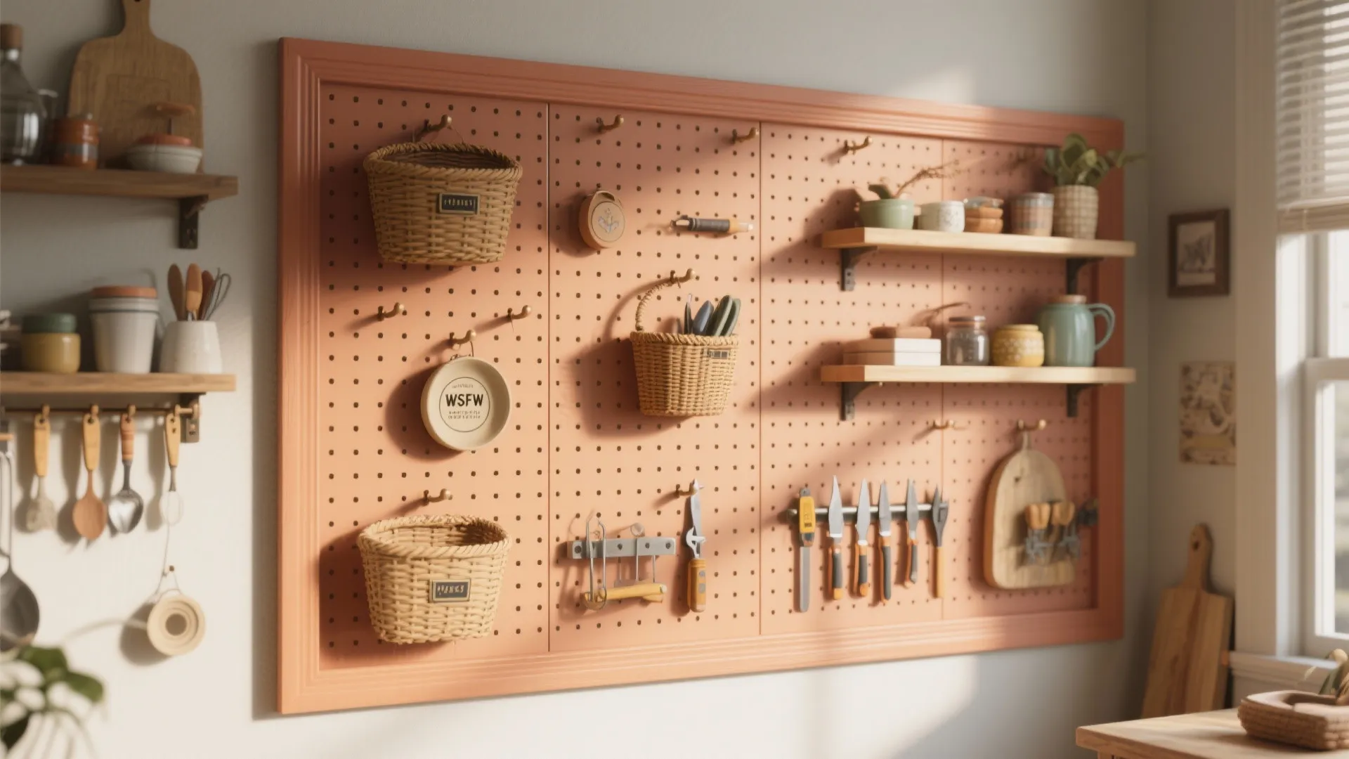 5. Pegboard modular divider