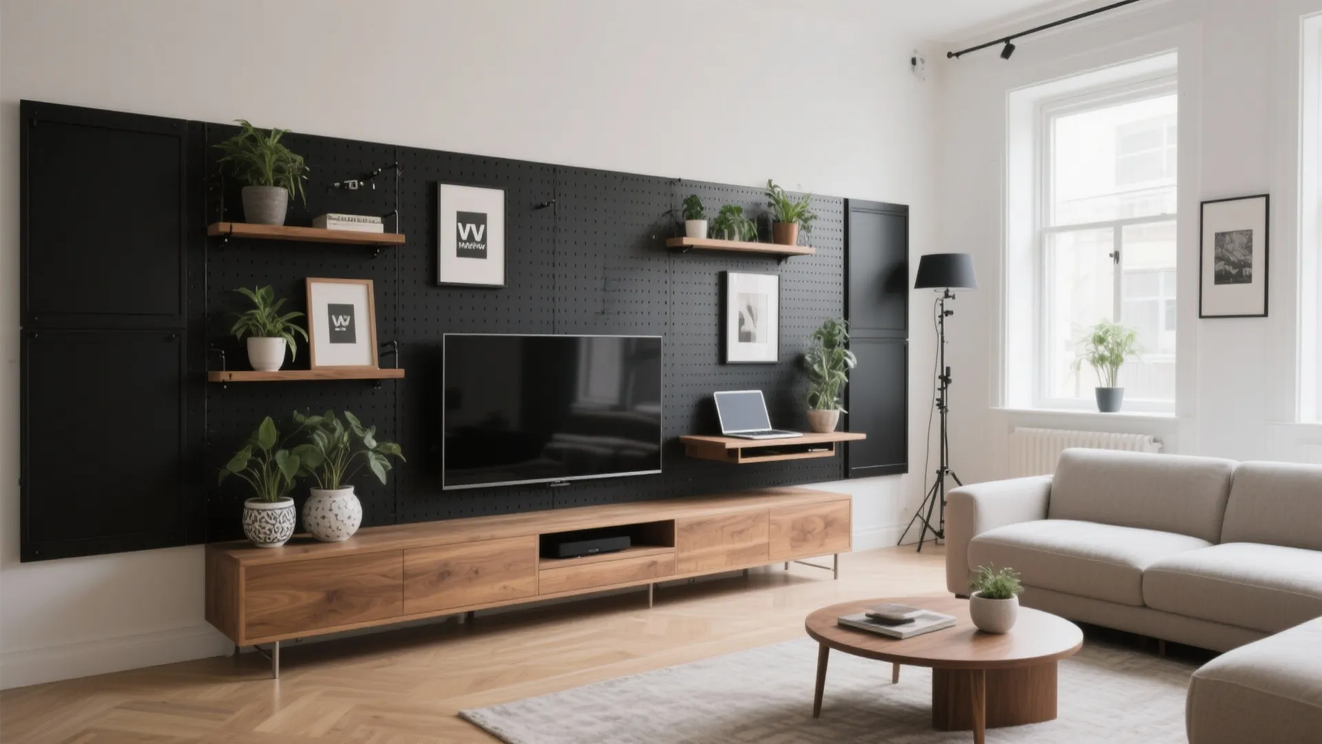 3) Modular Pegboard and Grid Systems