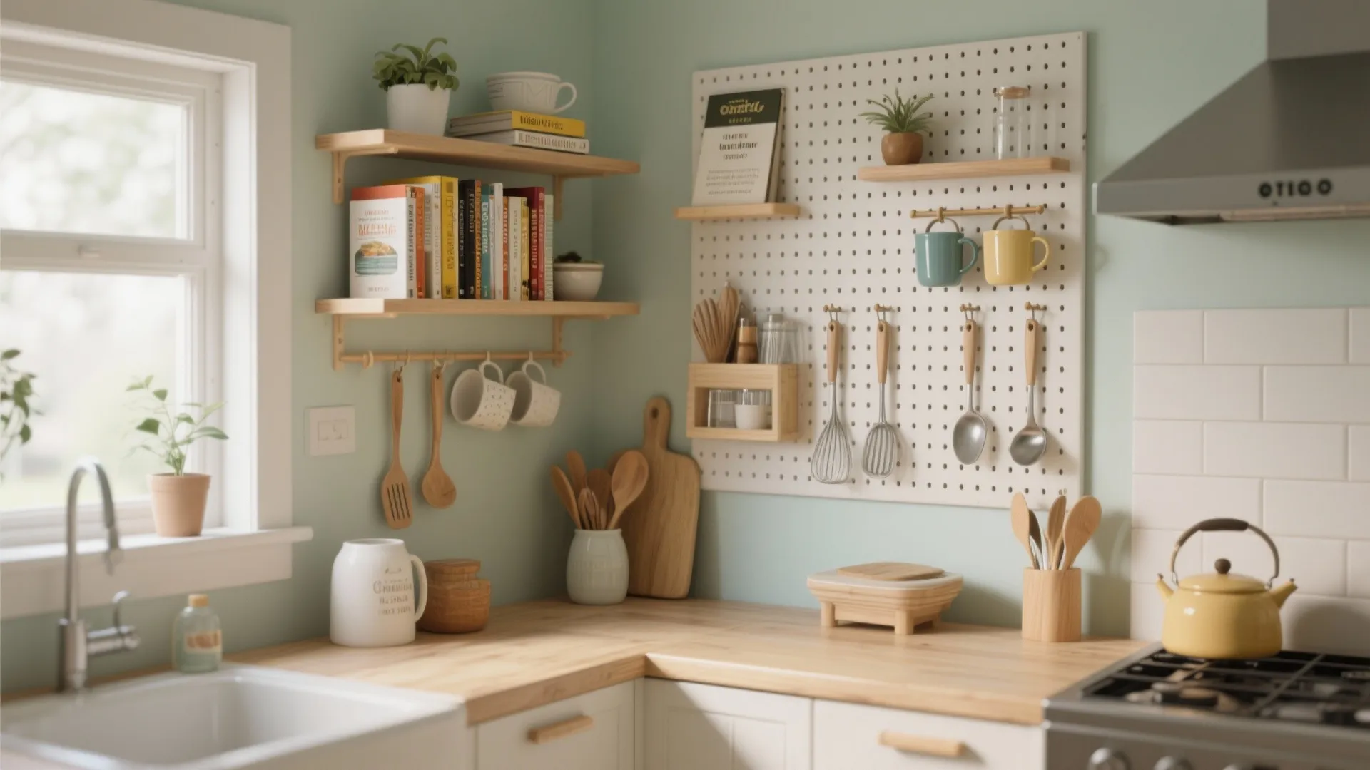 7. Pegboards for Adaptable Storage