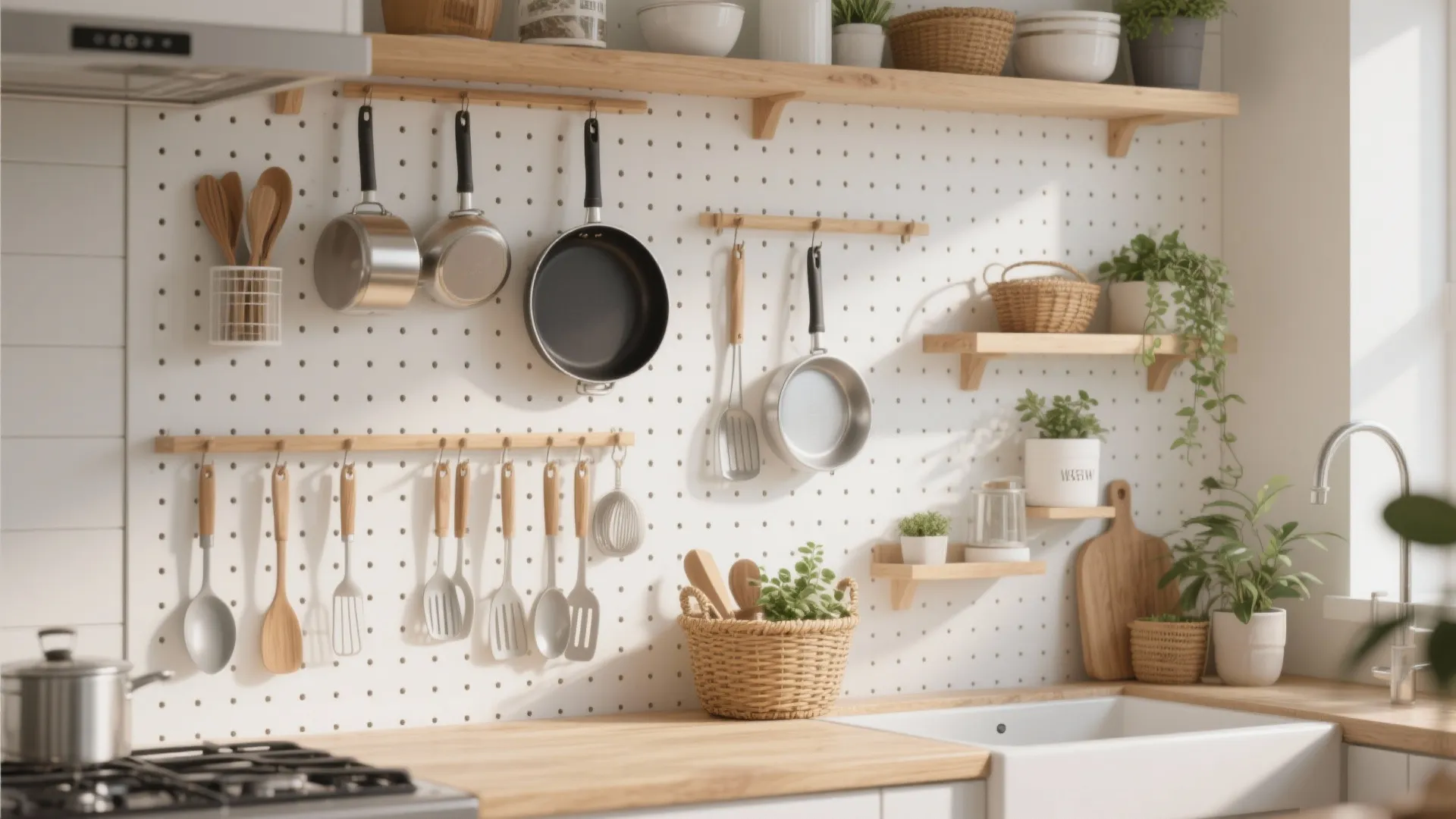 5. Pegboard Tool Wall