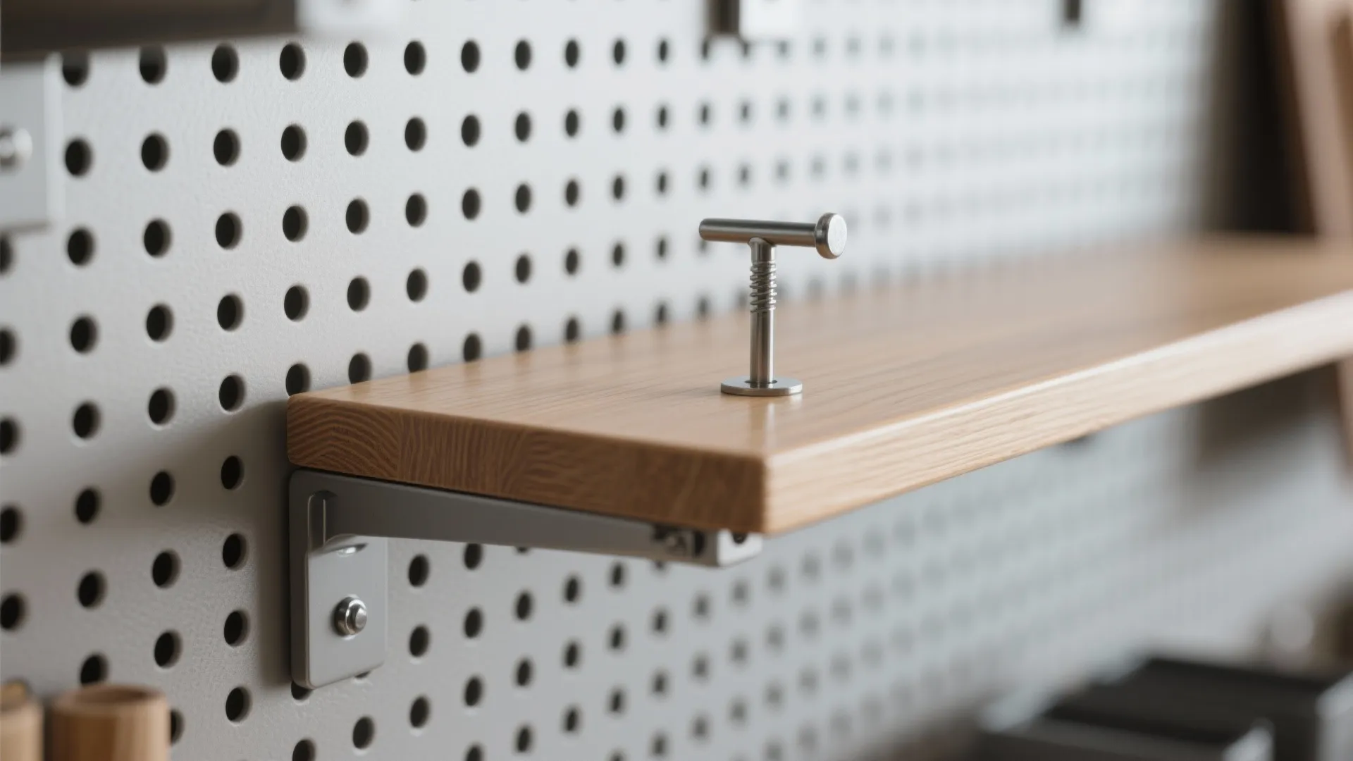 Idea 3: Pegboard gallery that grows with them