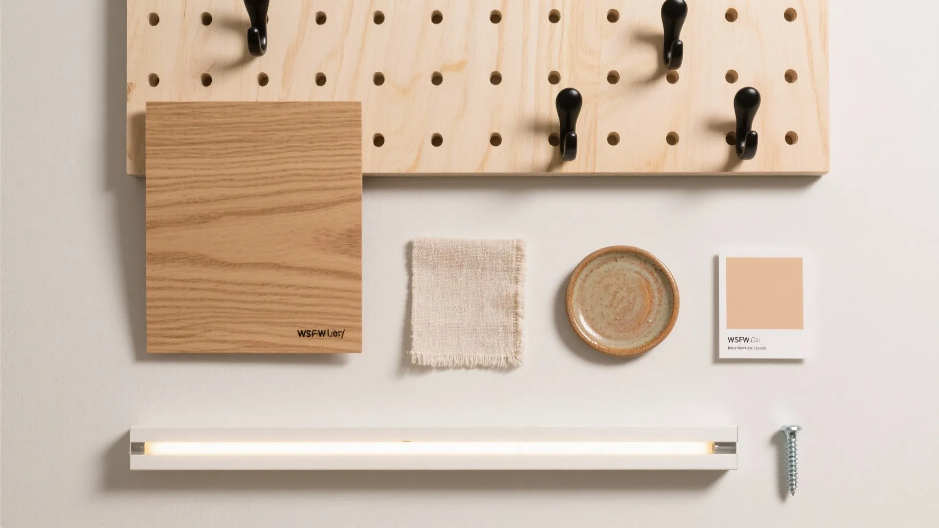 Modular pegboard system with seasonal rotation