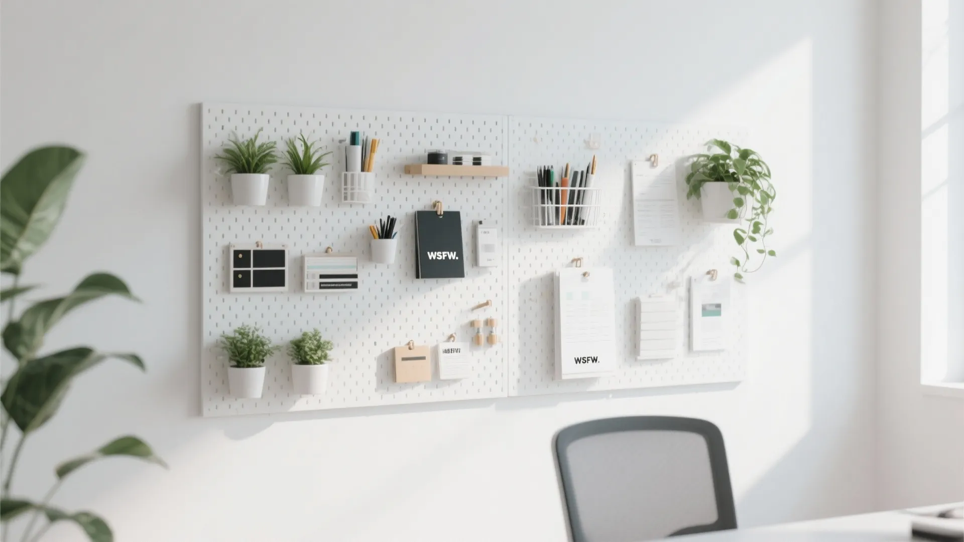 4. Pegboards for Flexible Storage