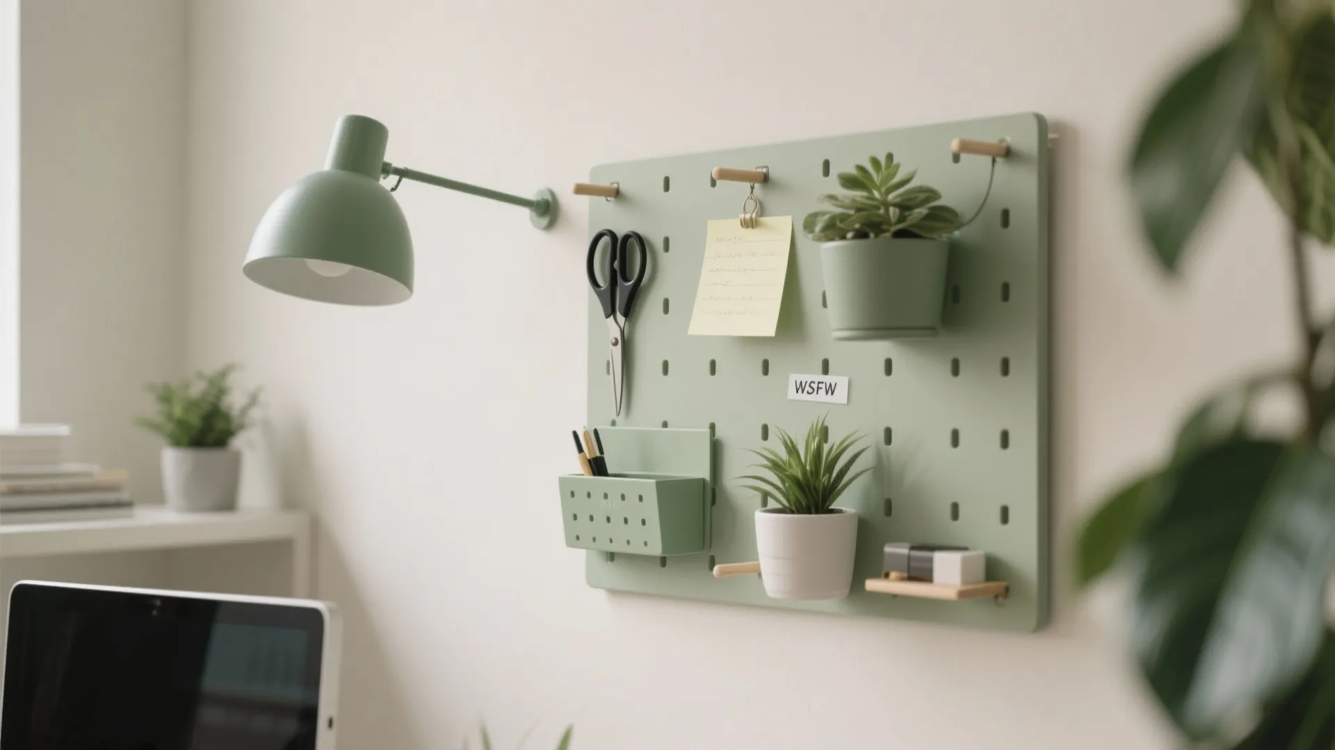 6. Pegboards as Organisers