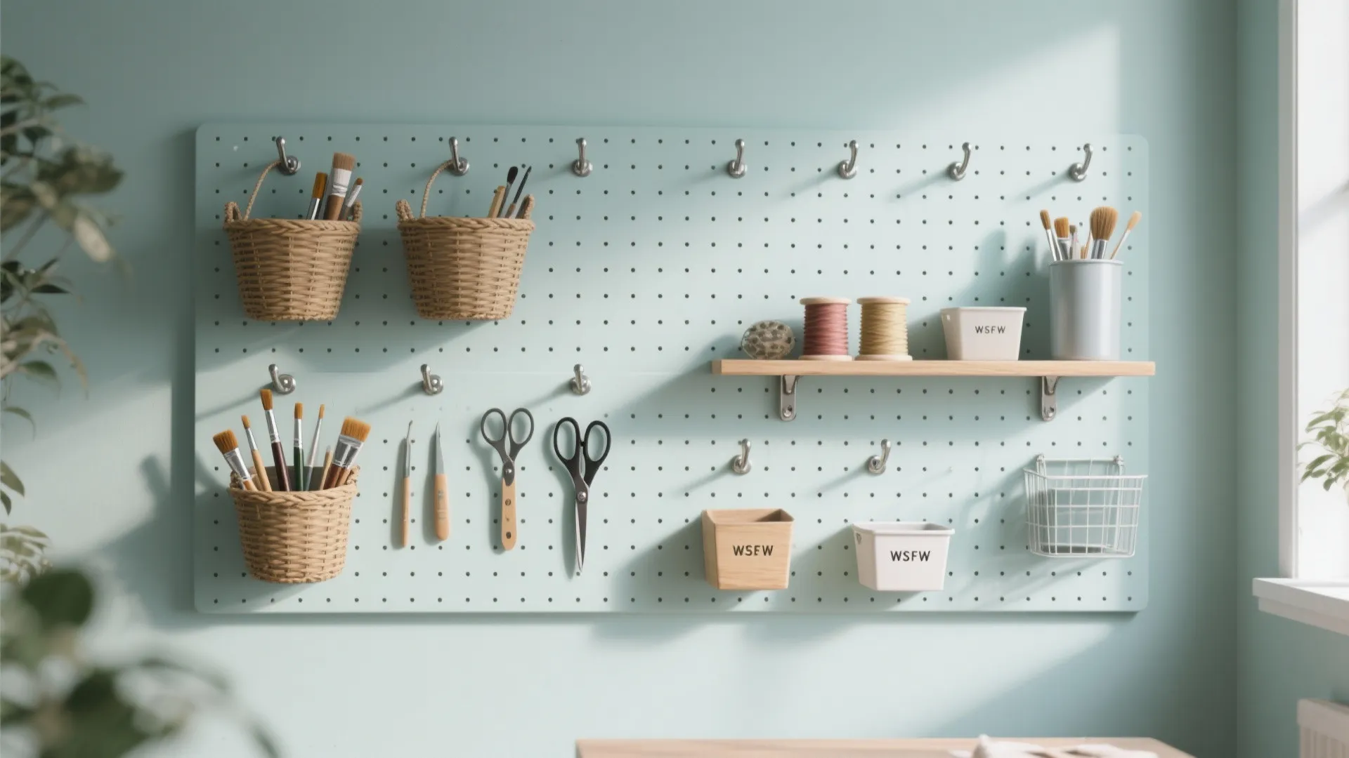 1. Pegboards and Modular Walls