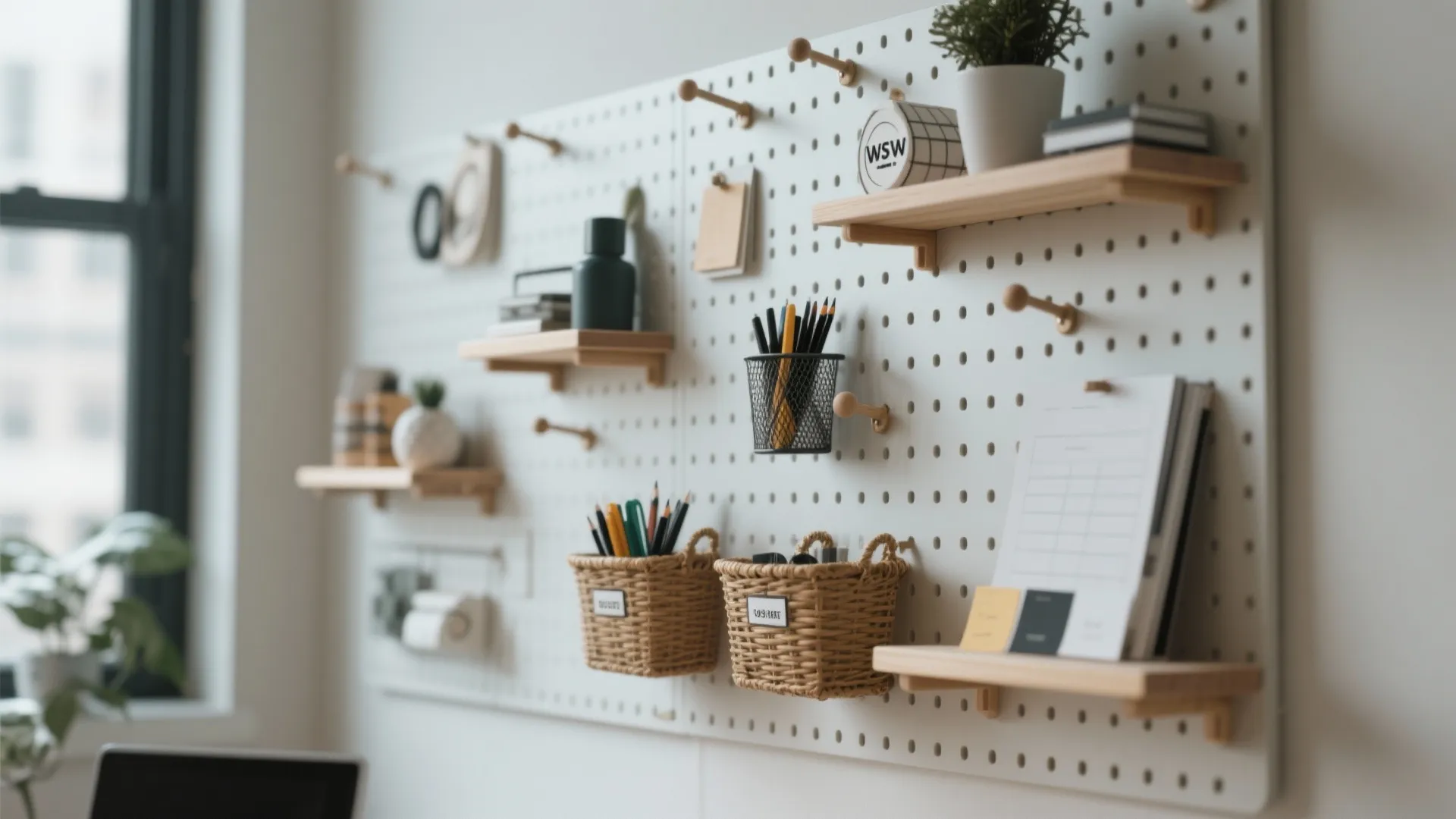 8. Pegboard Organization System