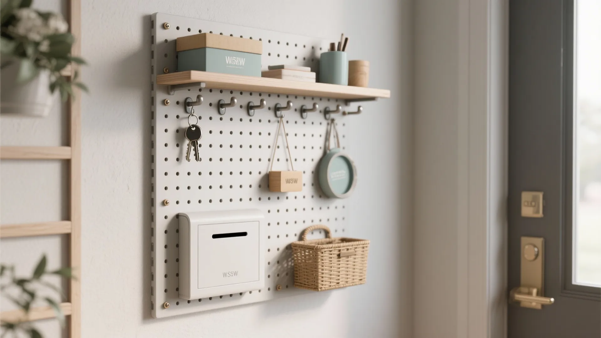 4. Pegboard micro-organizer