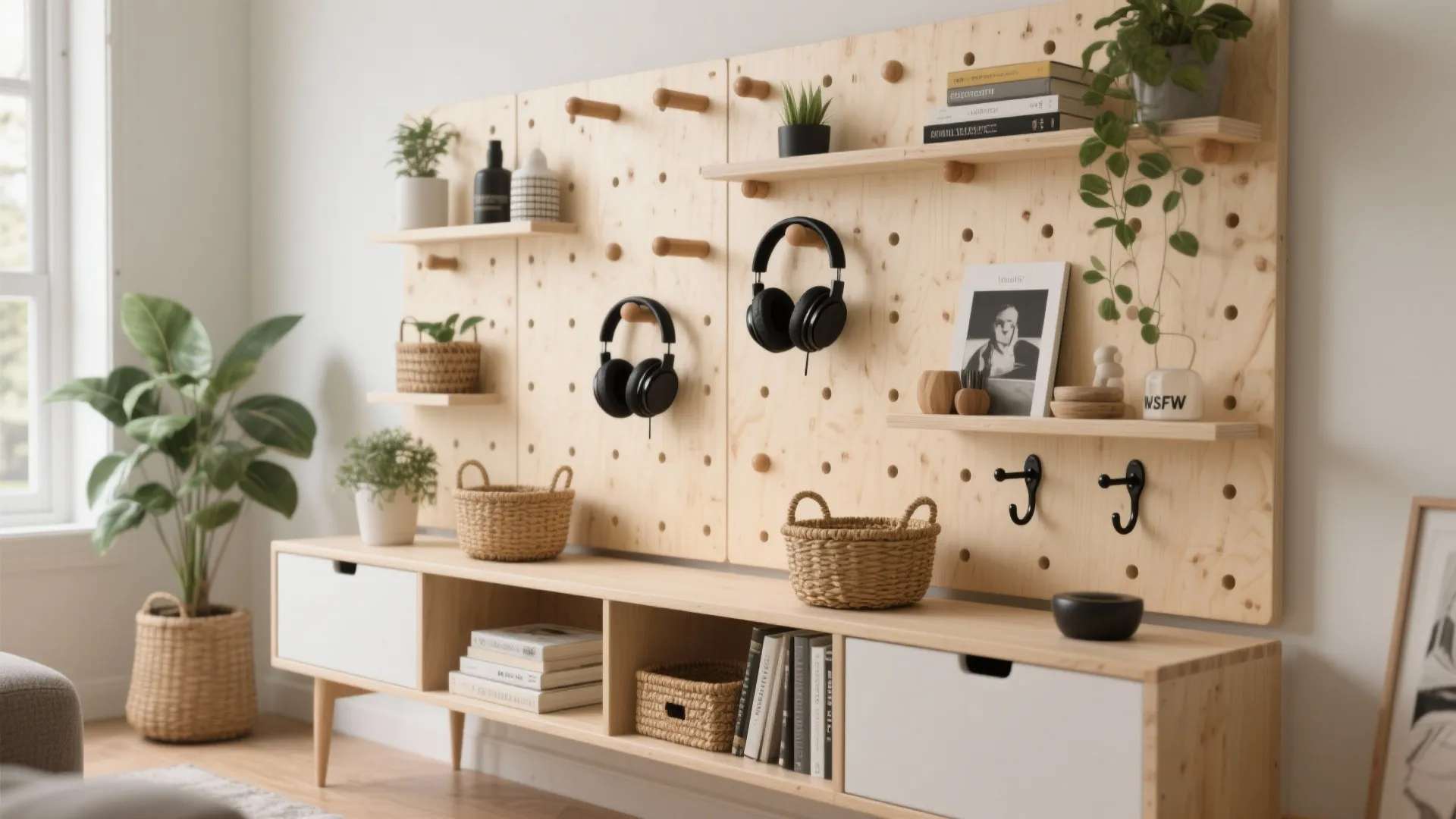 Modular Pegboard + Shelf Hybrid