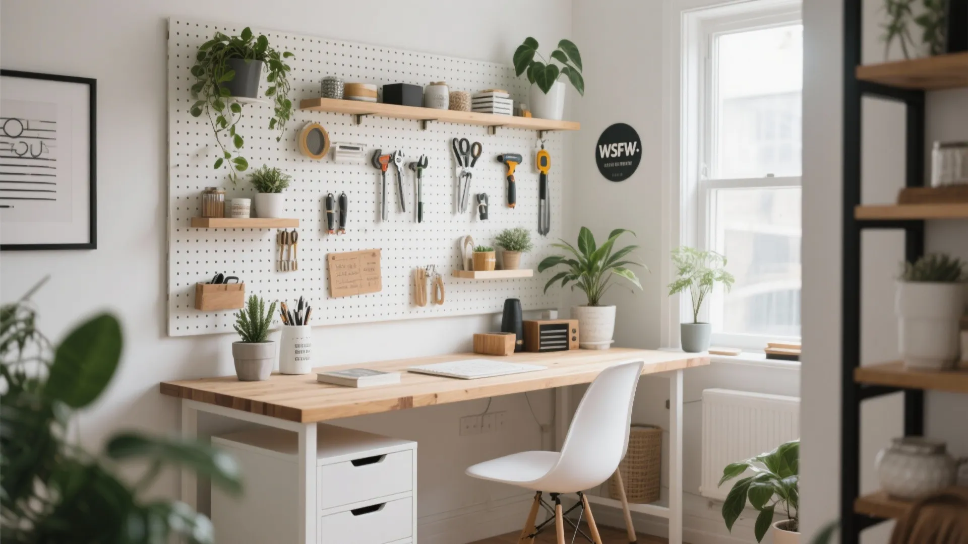 7. Pegboards for Vertical Storage
