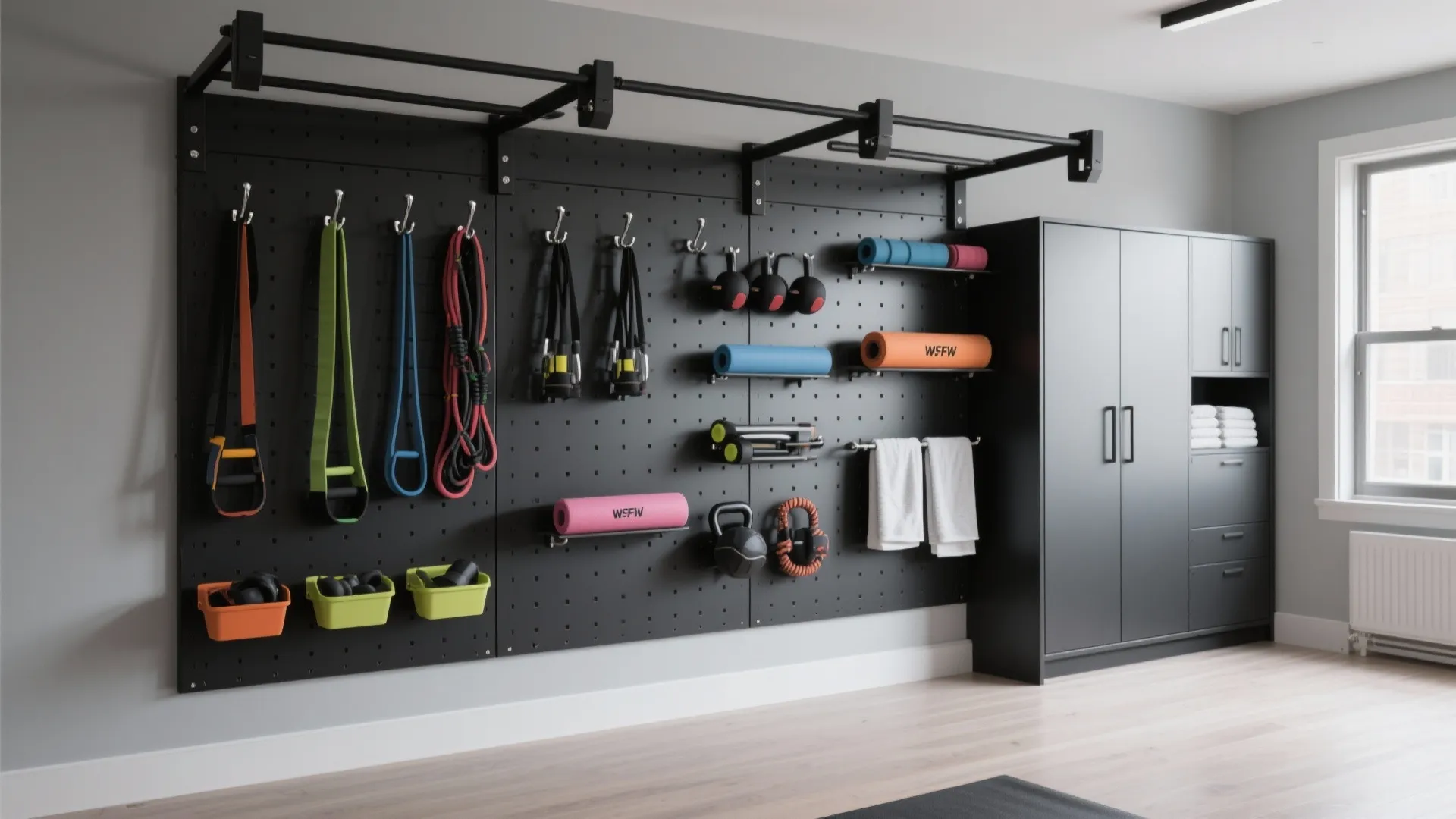 Storage-Integrated Walls: Pegboard, Slatwall, and Rails