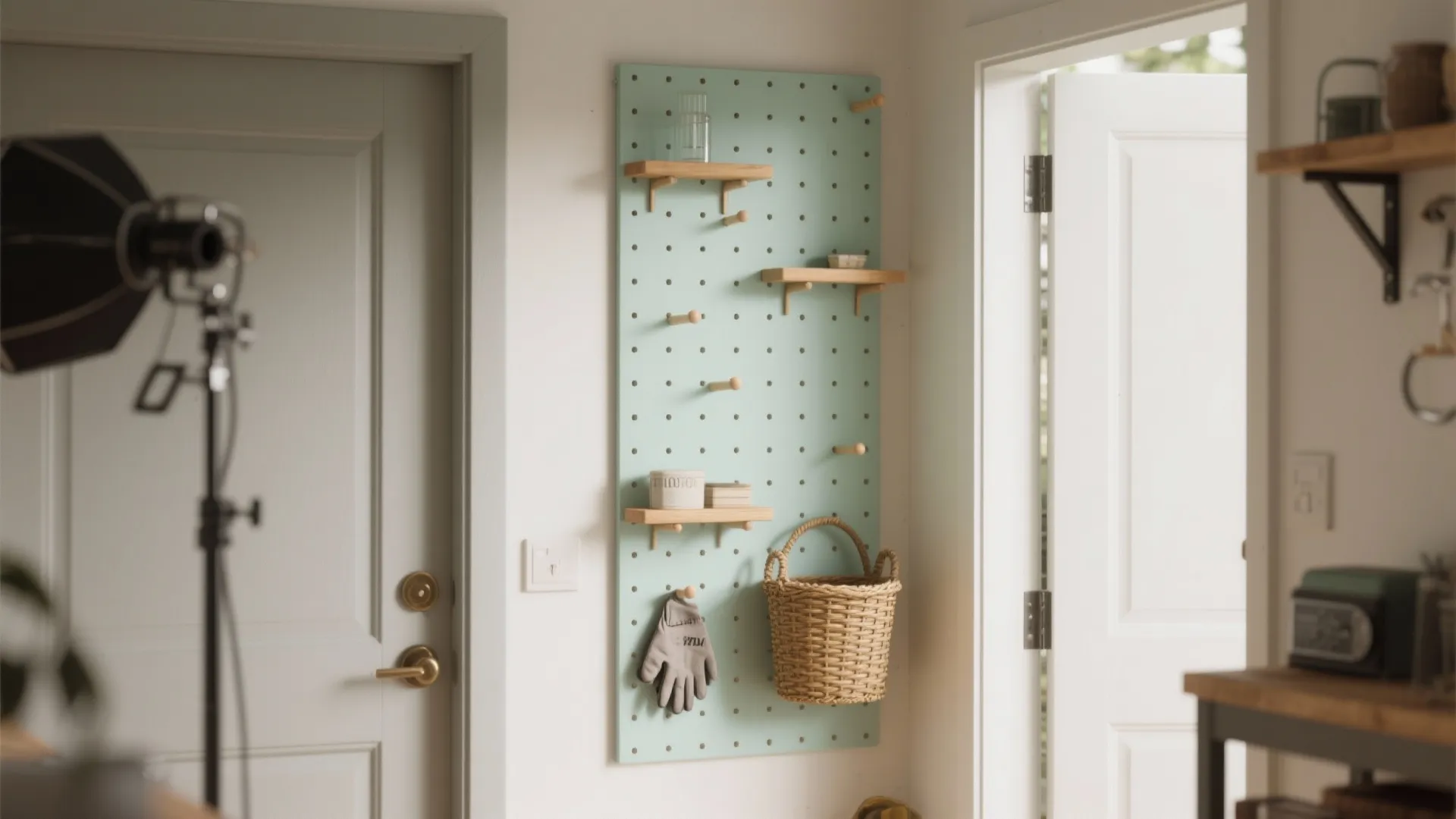 2. Vertical pegboard strip