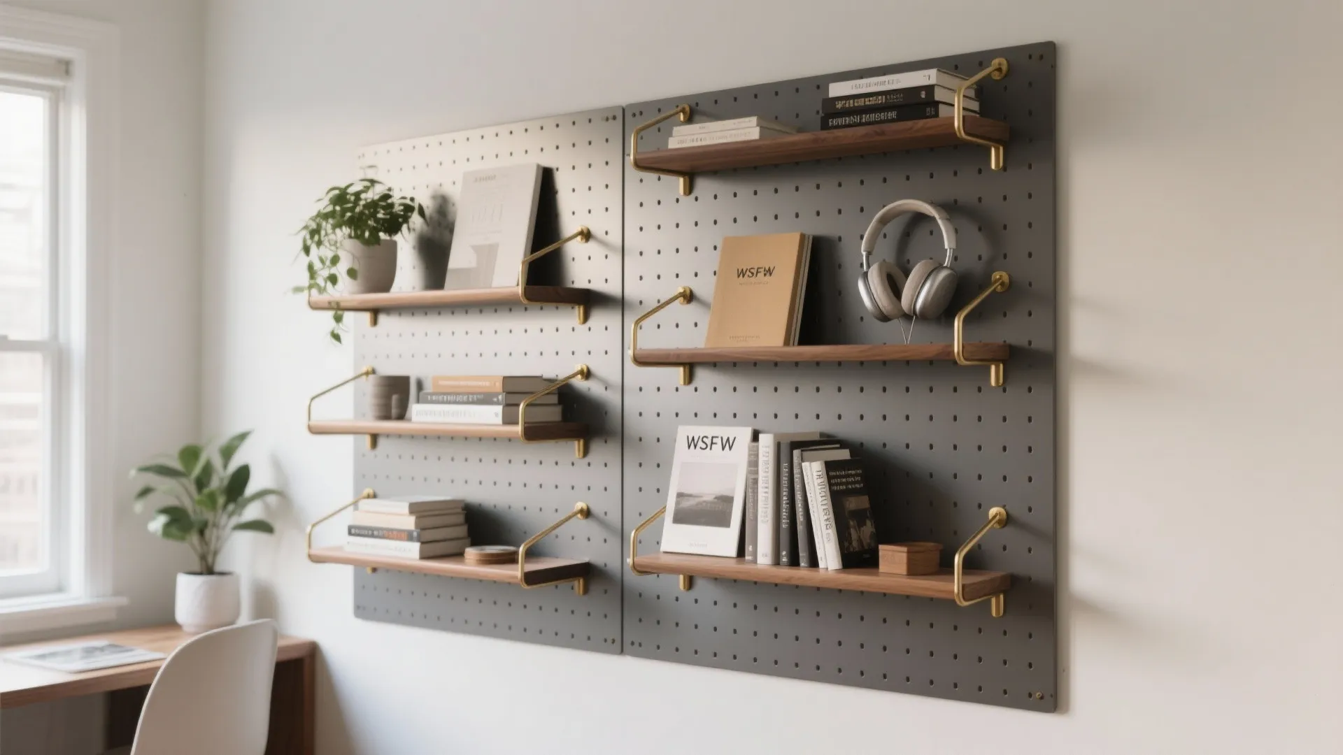 Modular Pegboard Showcase System