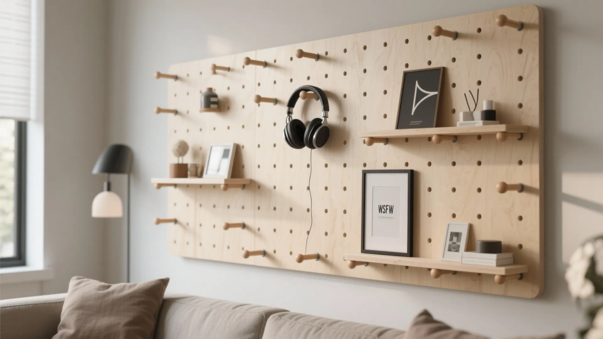 Modular Pegboard Wall Rack System