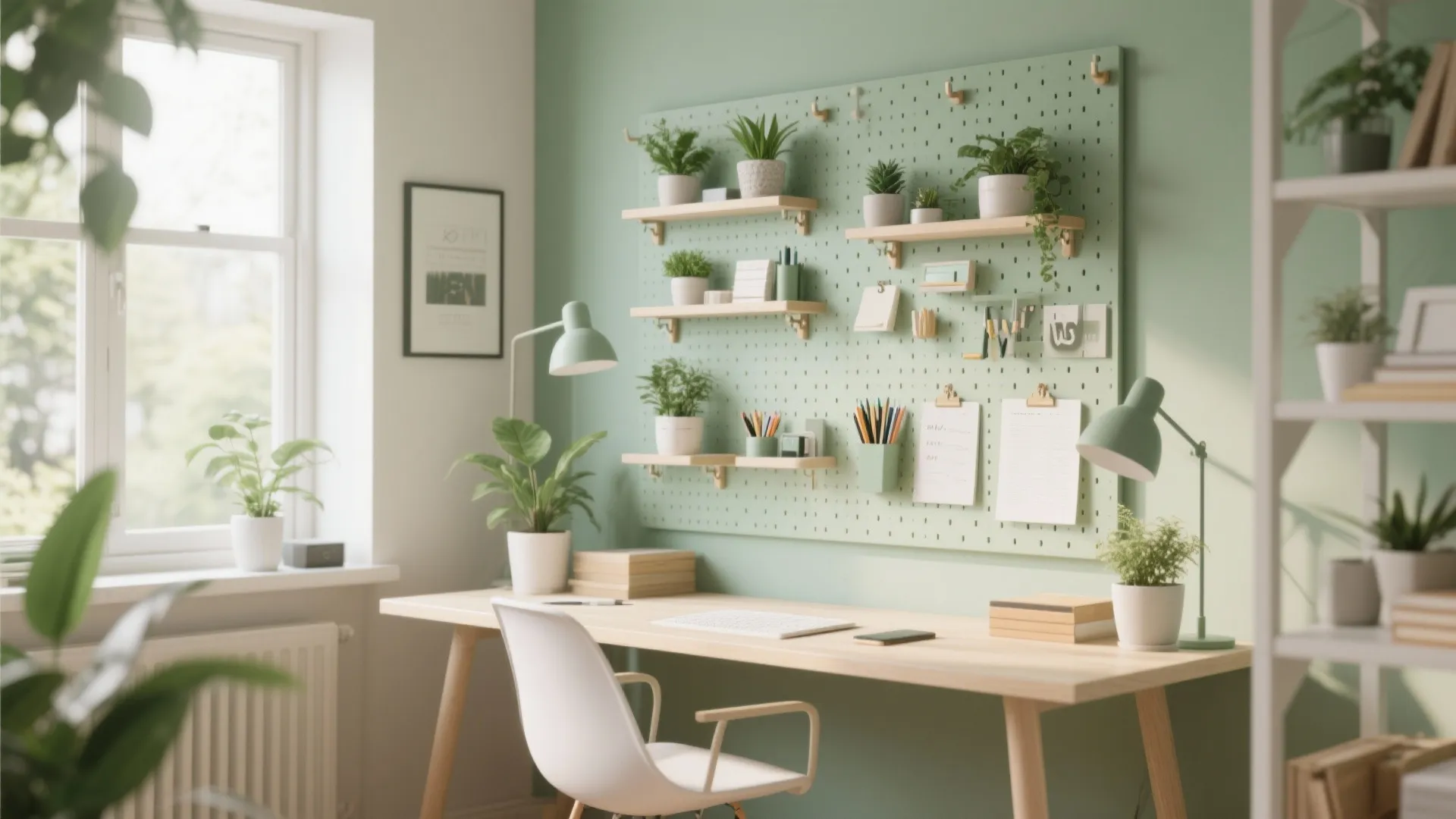 2. Vertical Garden + Workspace