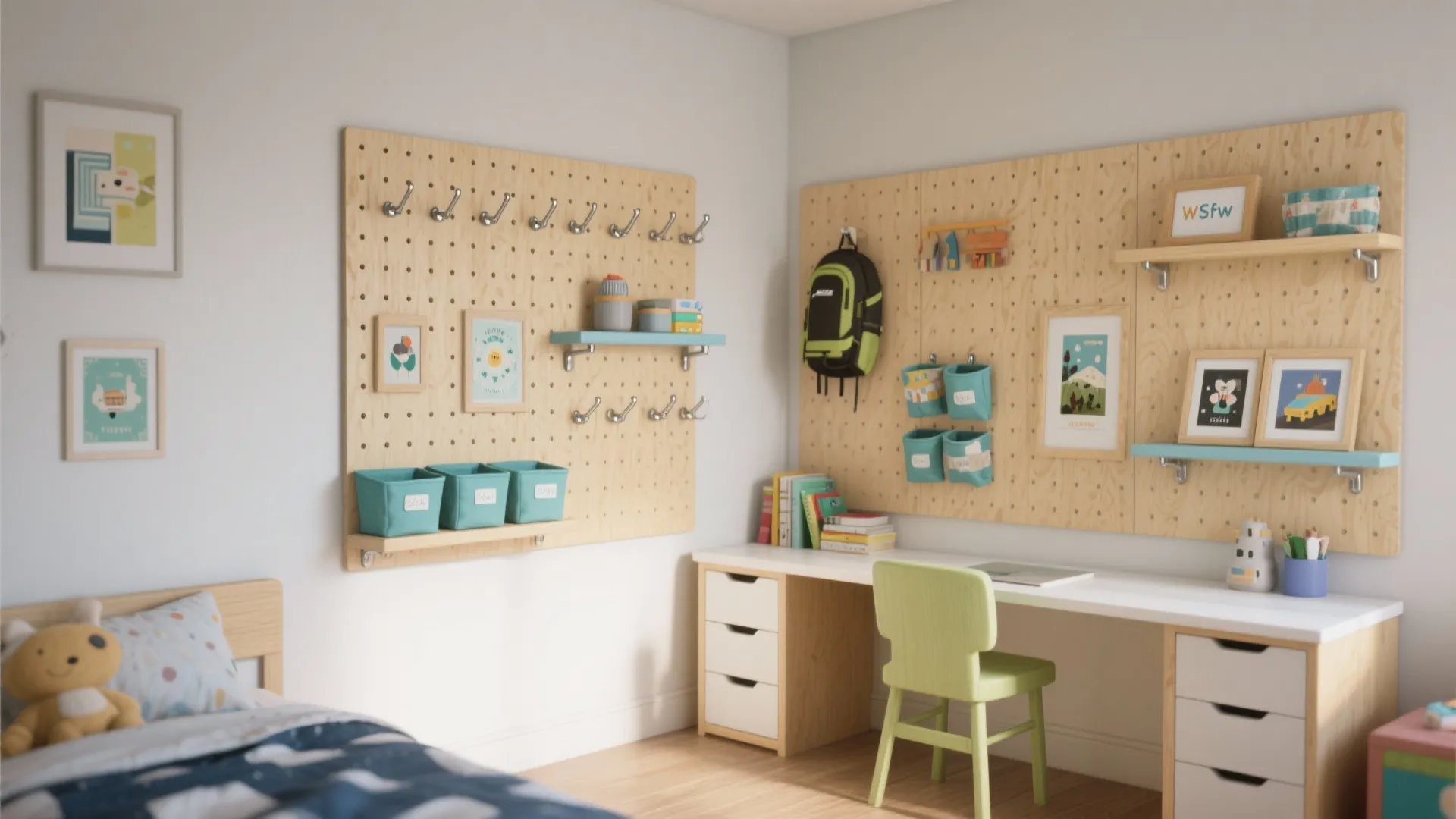 Pegboard & Rail Systems: The Functional Feature Wall