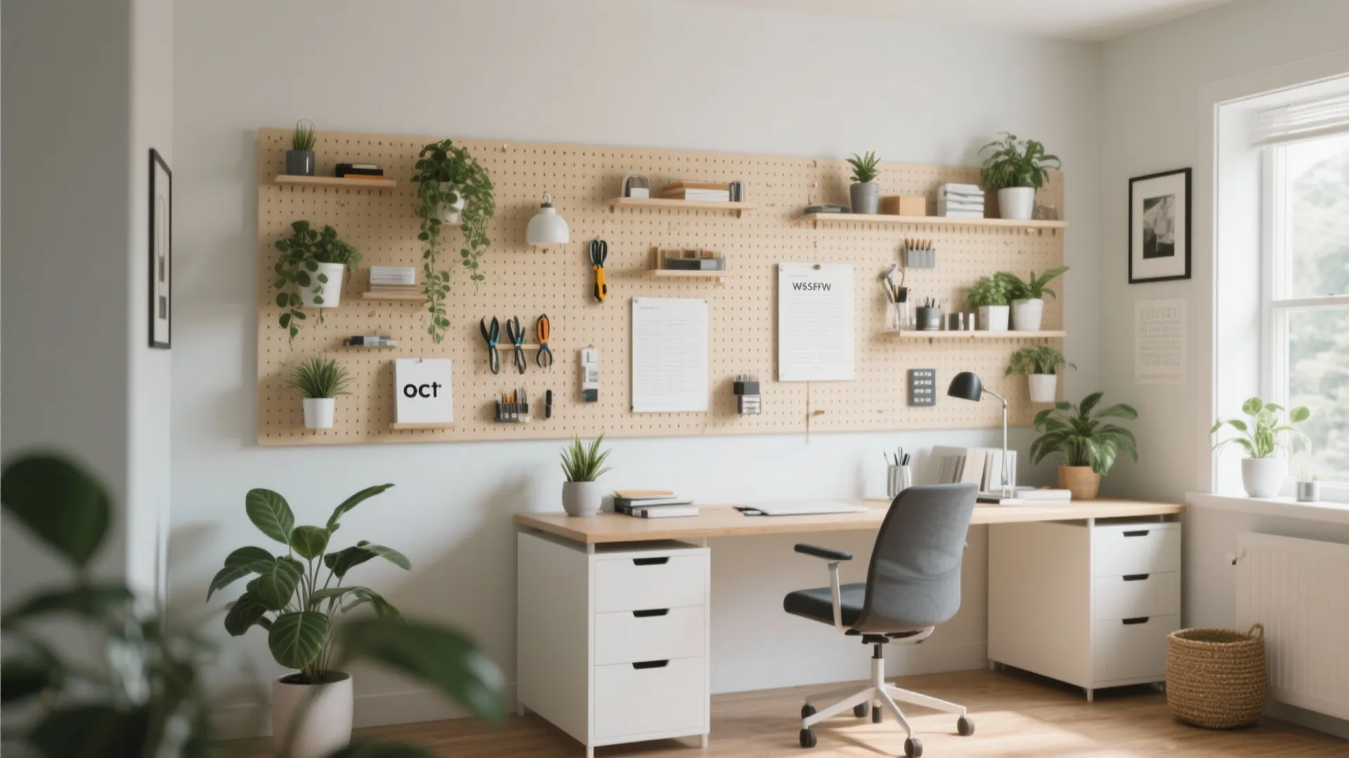 Multi-functional Pegboard Walls