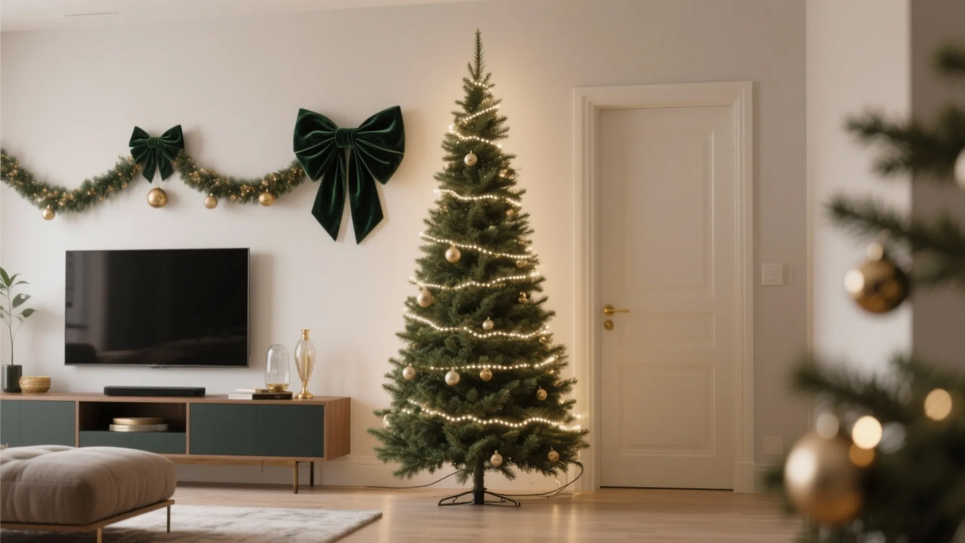 Pencil or Half Christmas Tree: Tall, Slim, and Space-Savvy
