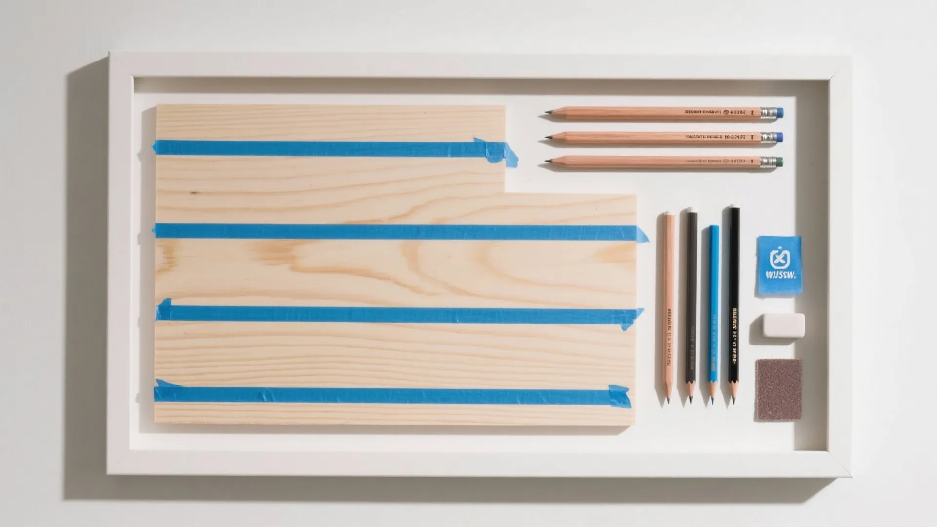 3) Framed pencil panel: a dedicated sketch zone you can change