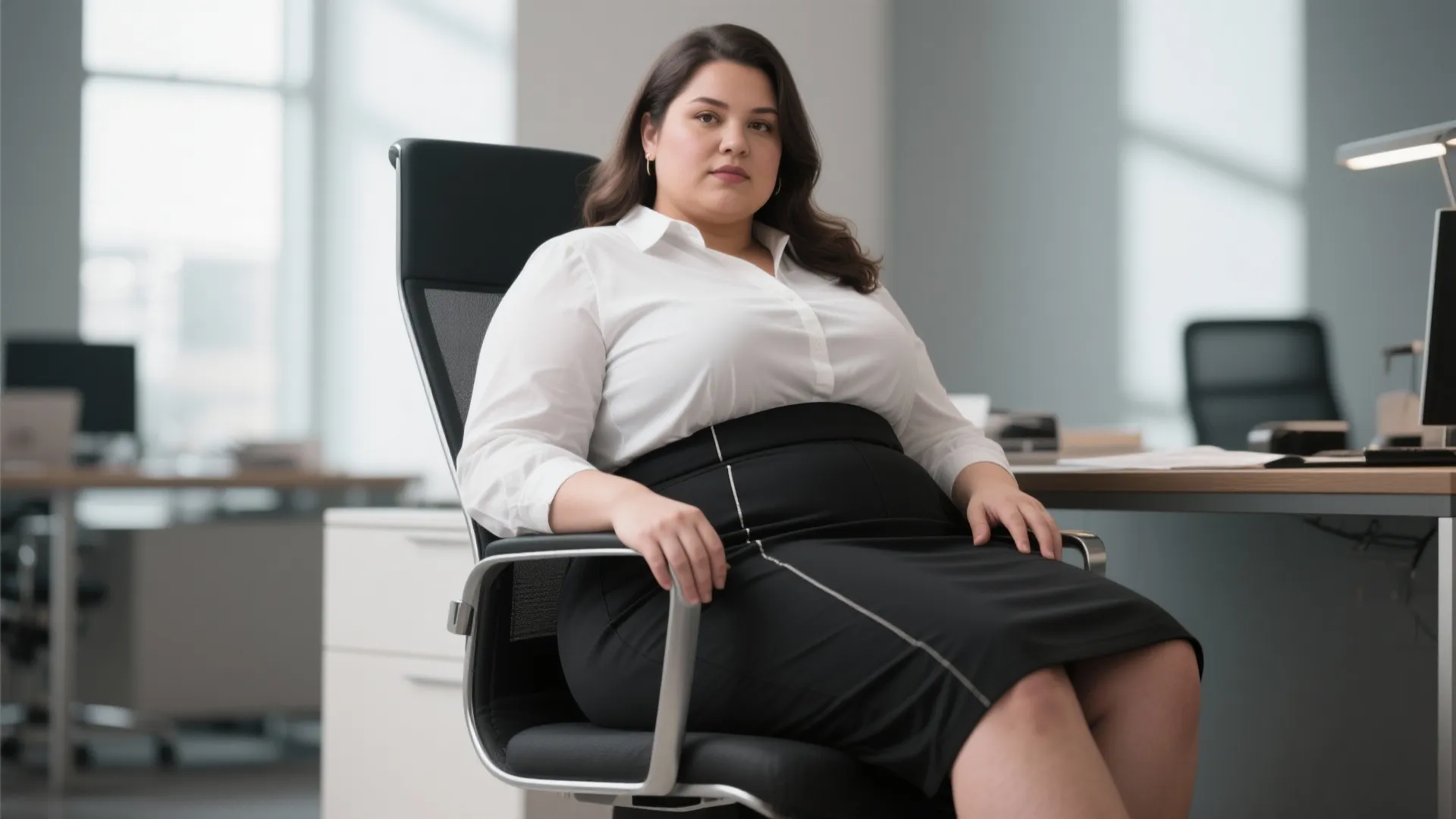 7. Pencil Skirts with Stretch Panels