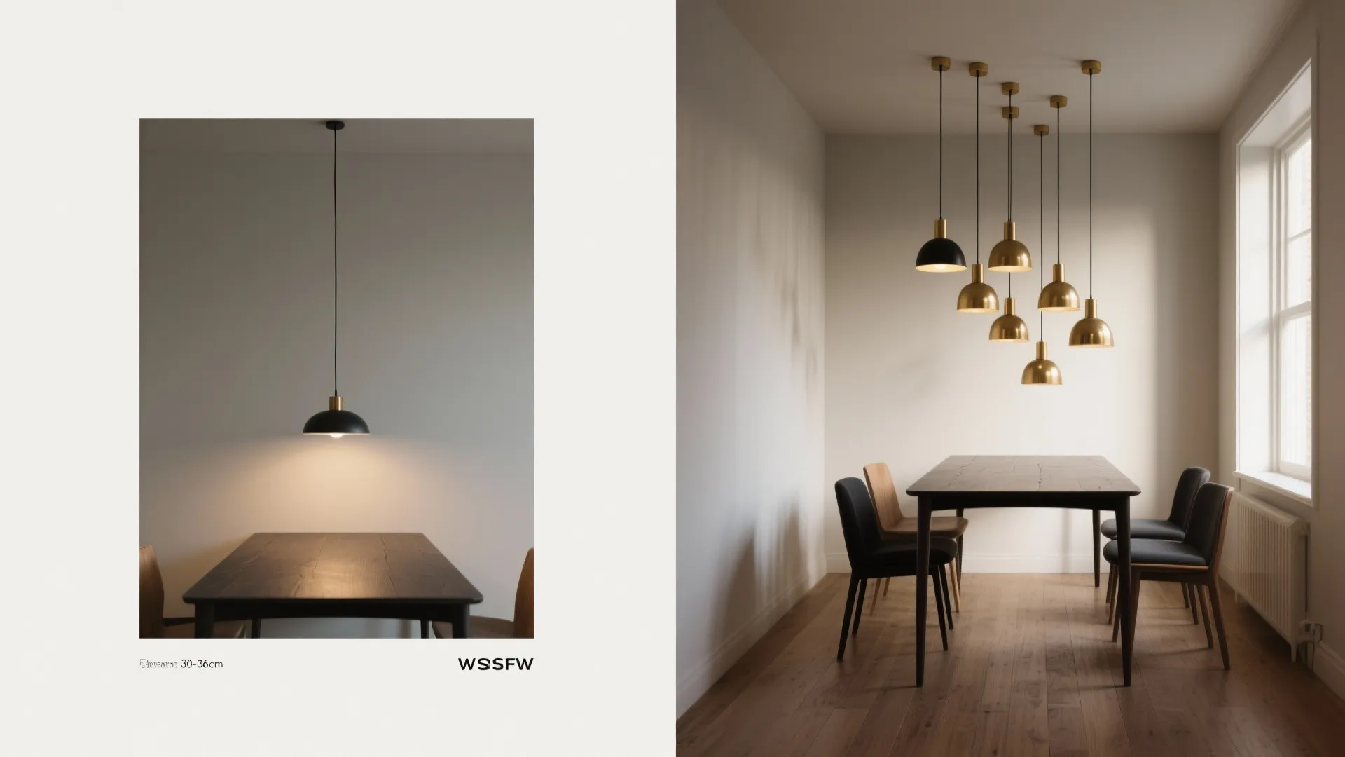 2. A low, single pendant or a tight cluster