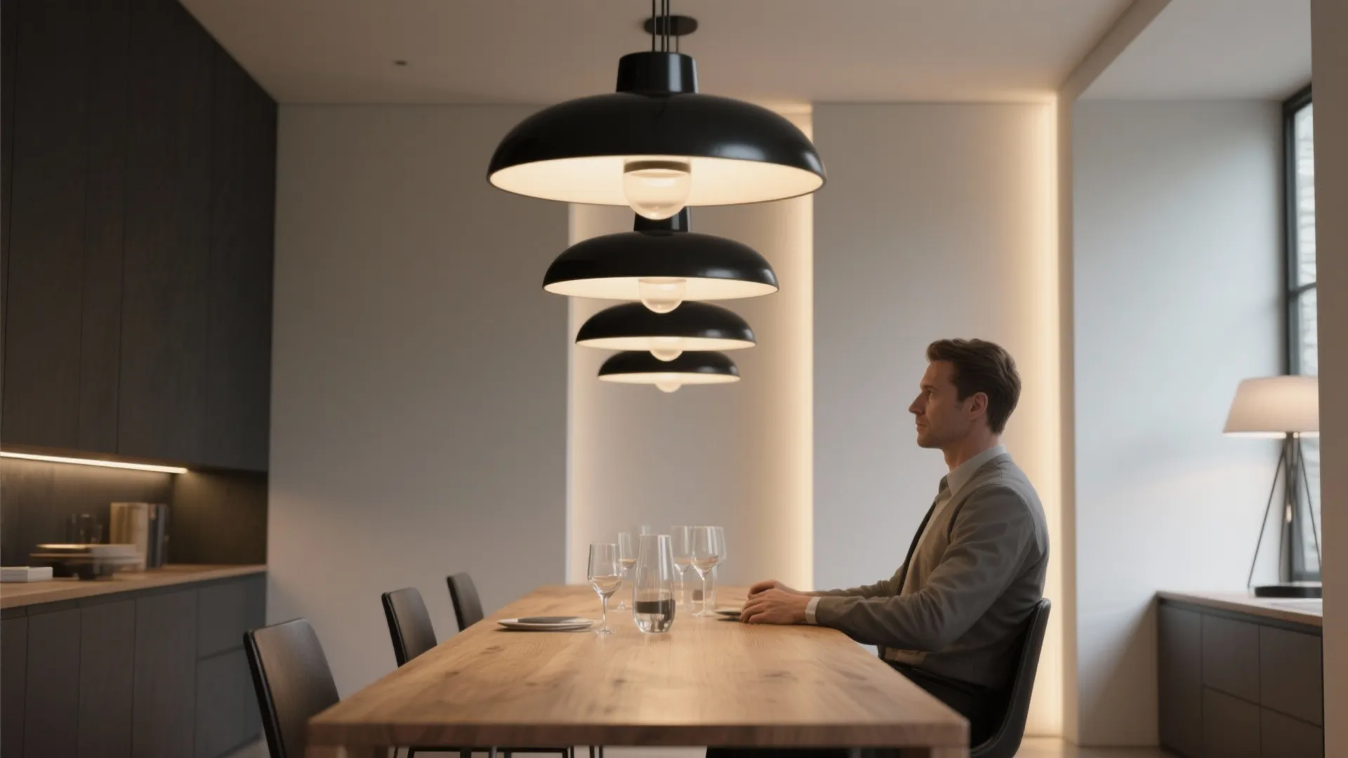 1. Sculptural Pendant Cluster