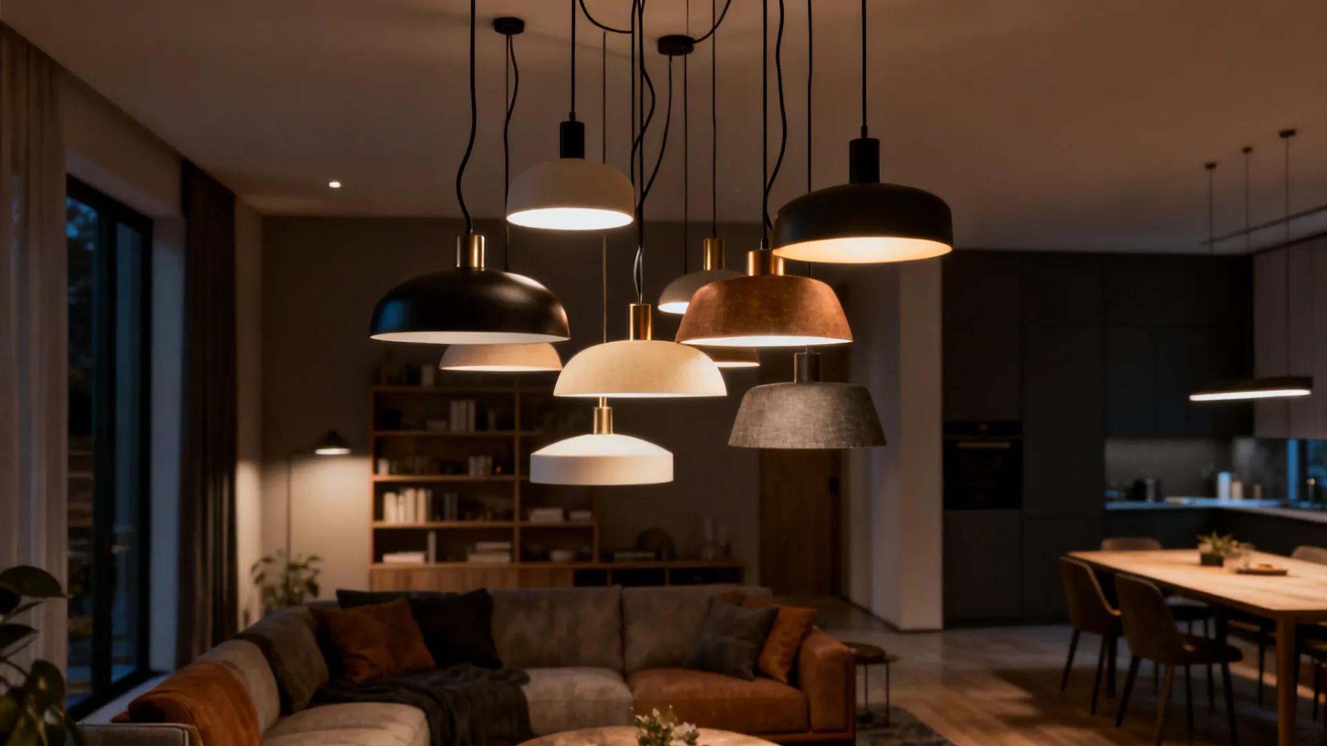 4. Clustered Pendant Groupings