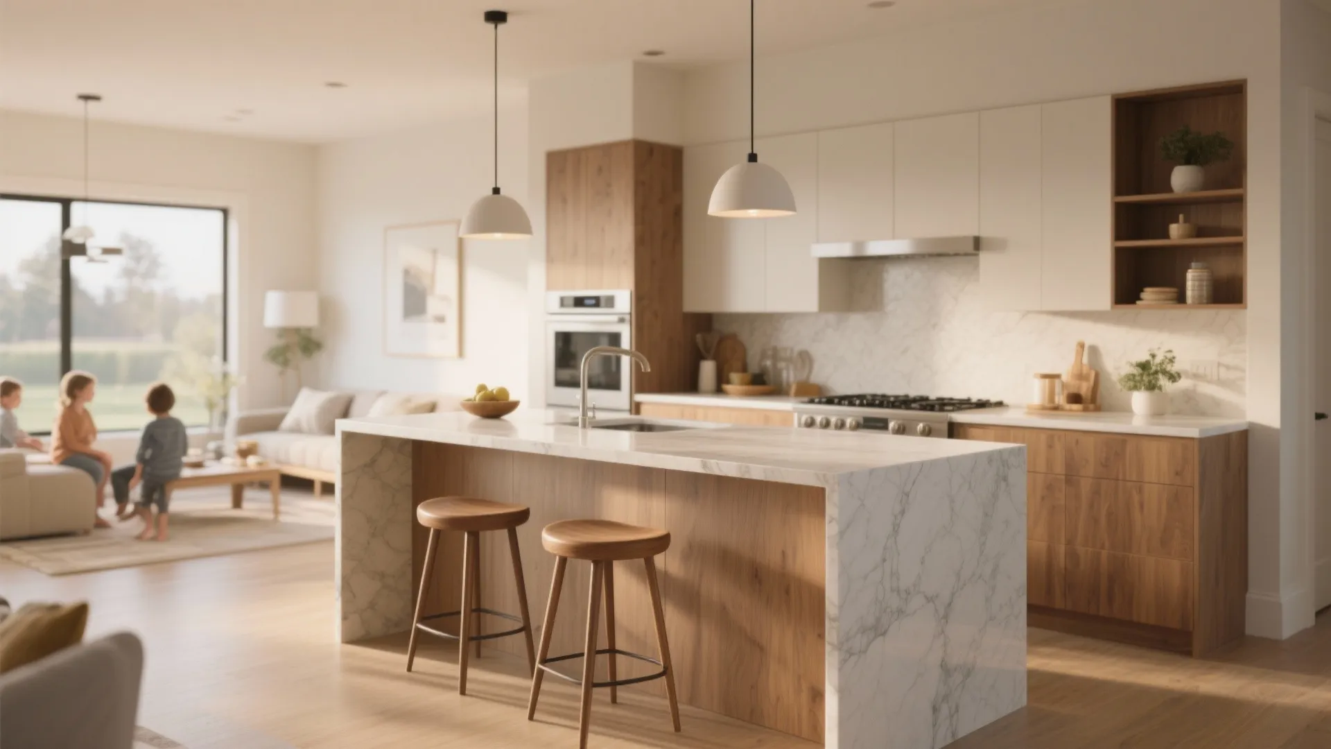 Island or Peninsula That Doubles as Dining