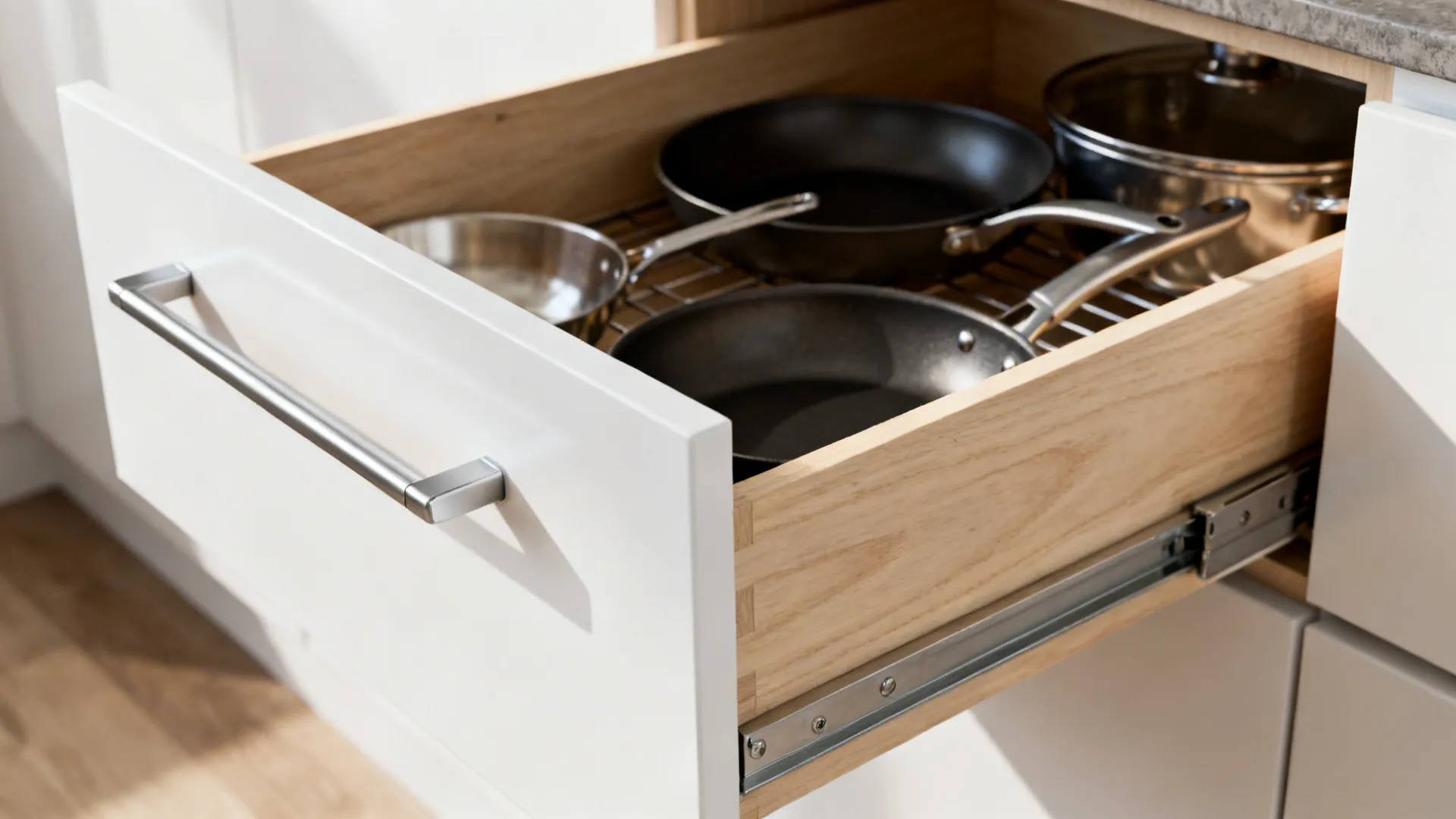 Peninsula seating that doubles as storage