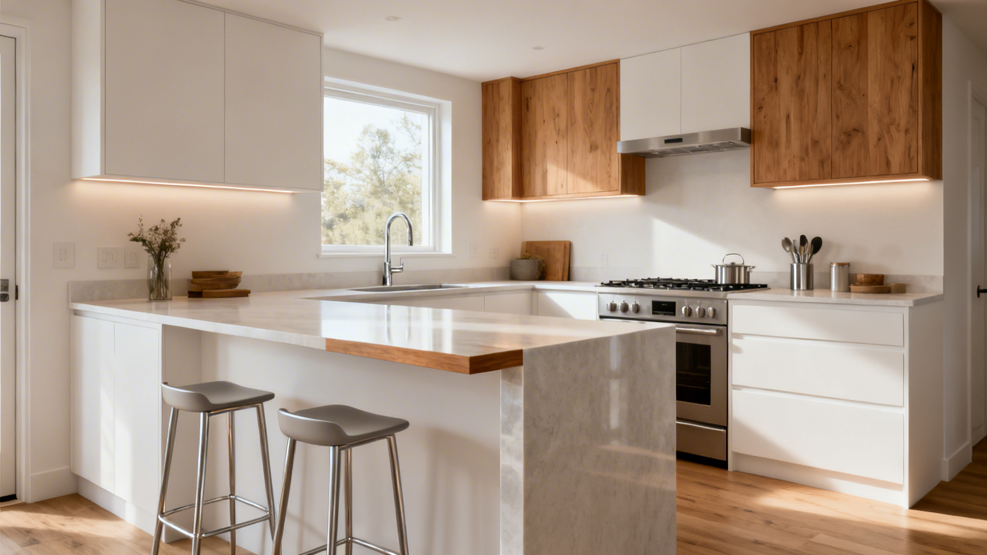 Small Kitchen Feels Cramped? G Shaped Kitchen Ideas