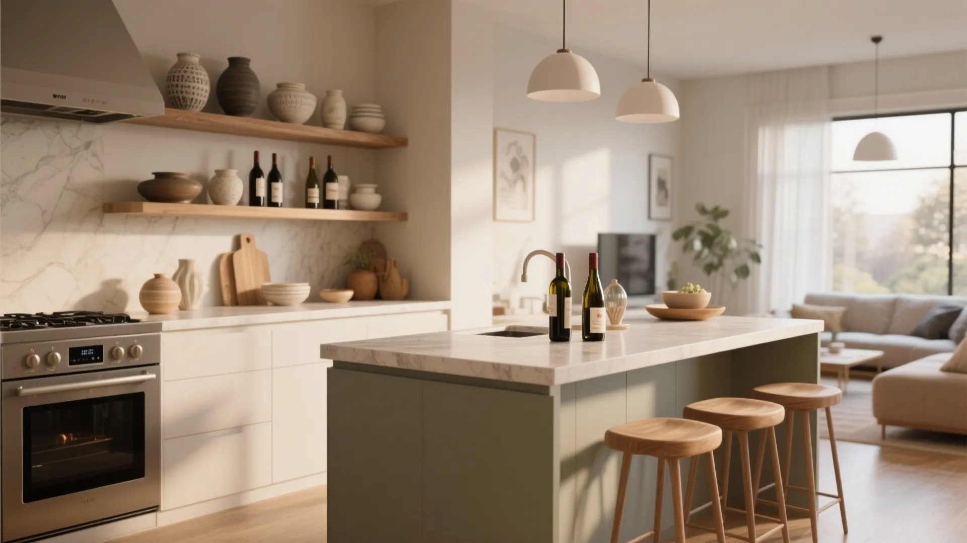 7. Peninsula with Open Display