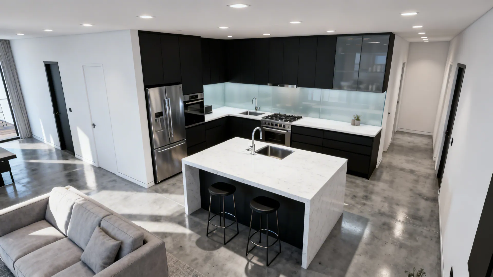 Zone With a Two-Level Peninsula