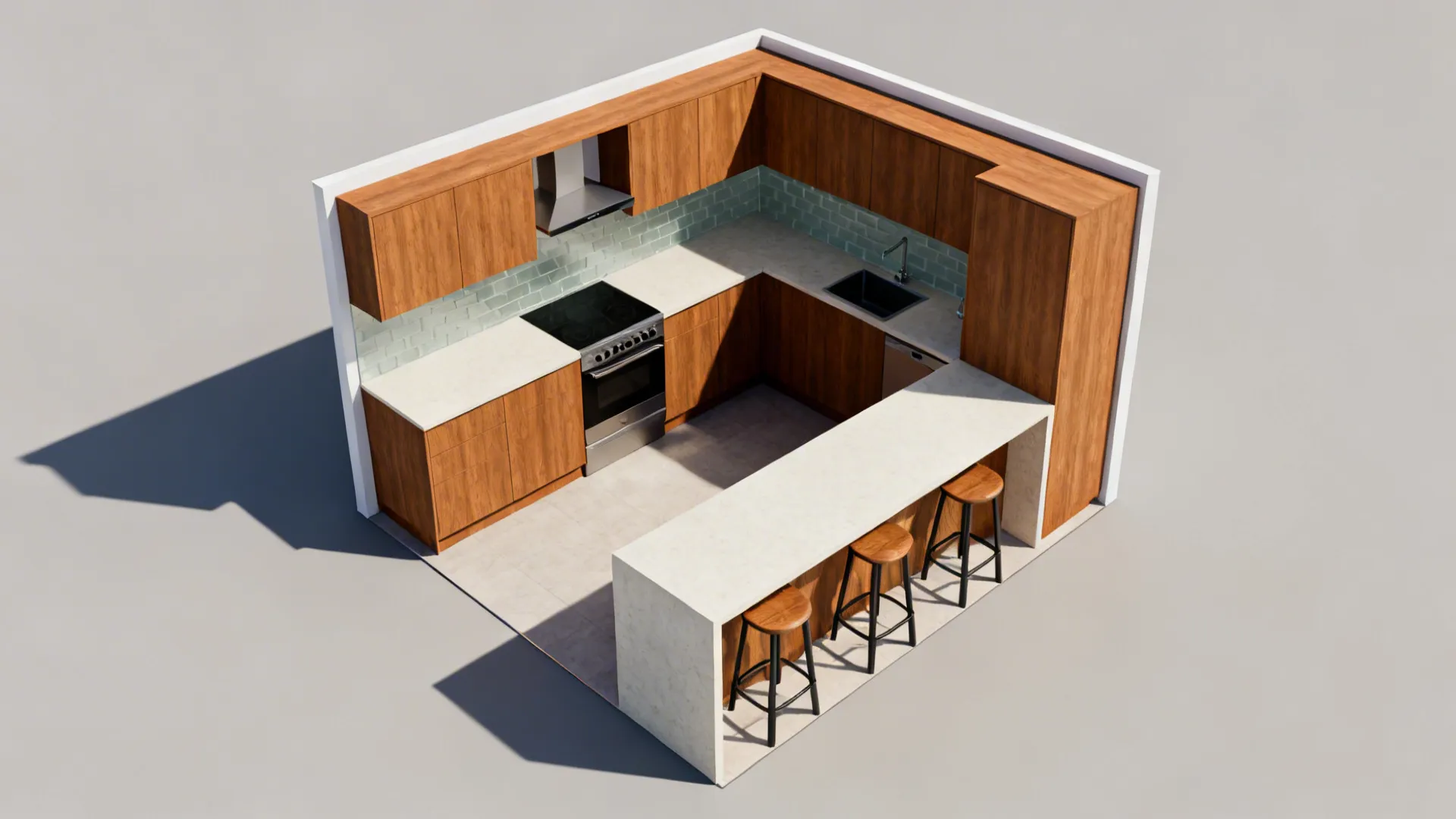 Peninsula or Island for Two-in-One Dining