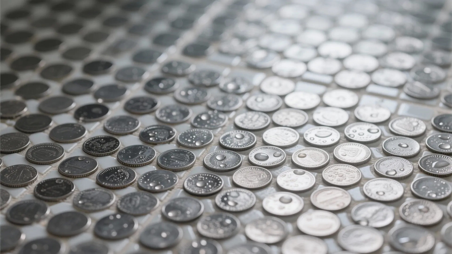 Small-Format Hex or Penny Mosaic for Grip