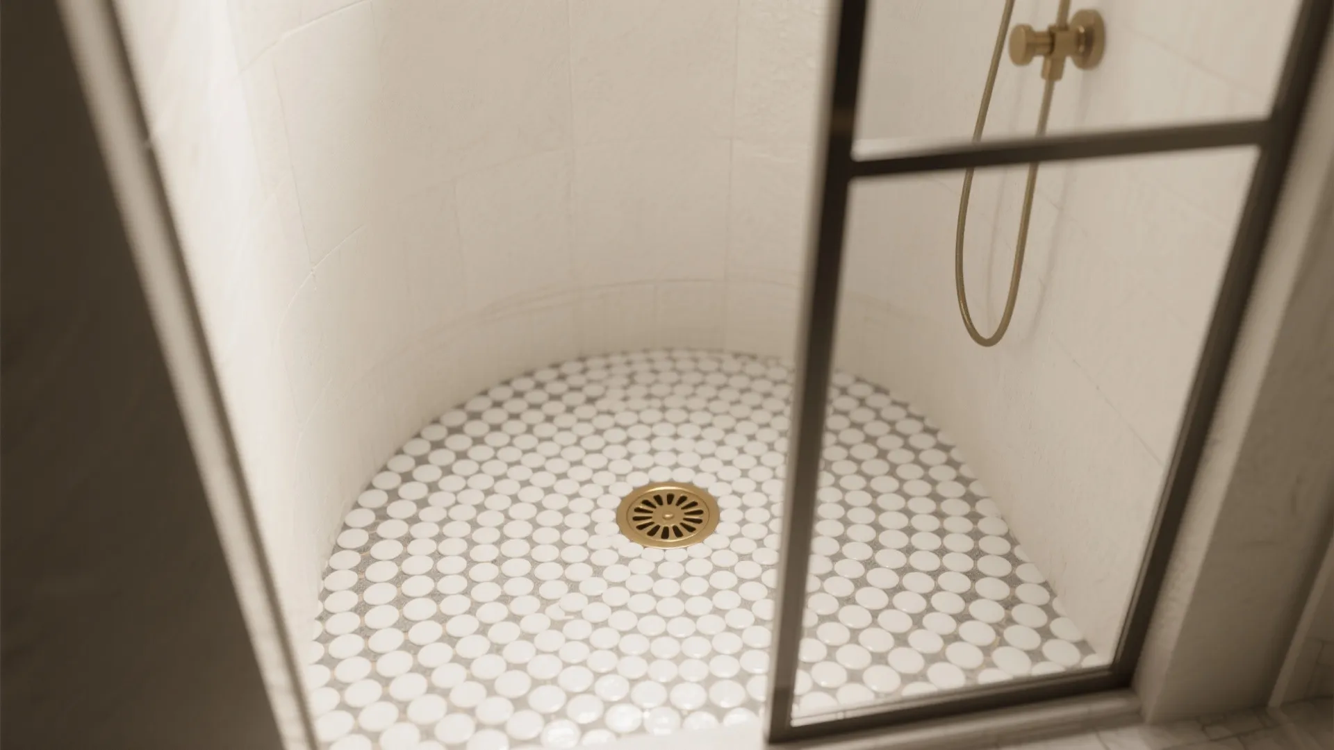 Slip-Safe Penny Rounds and Mini Hex for Wet Zones