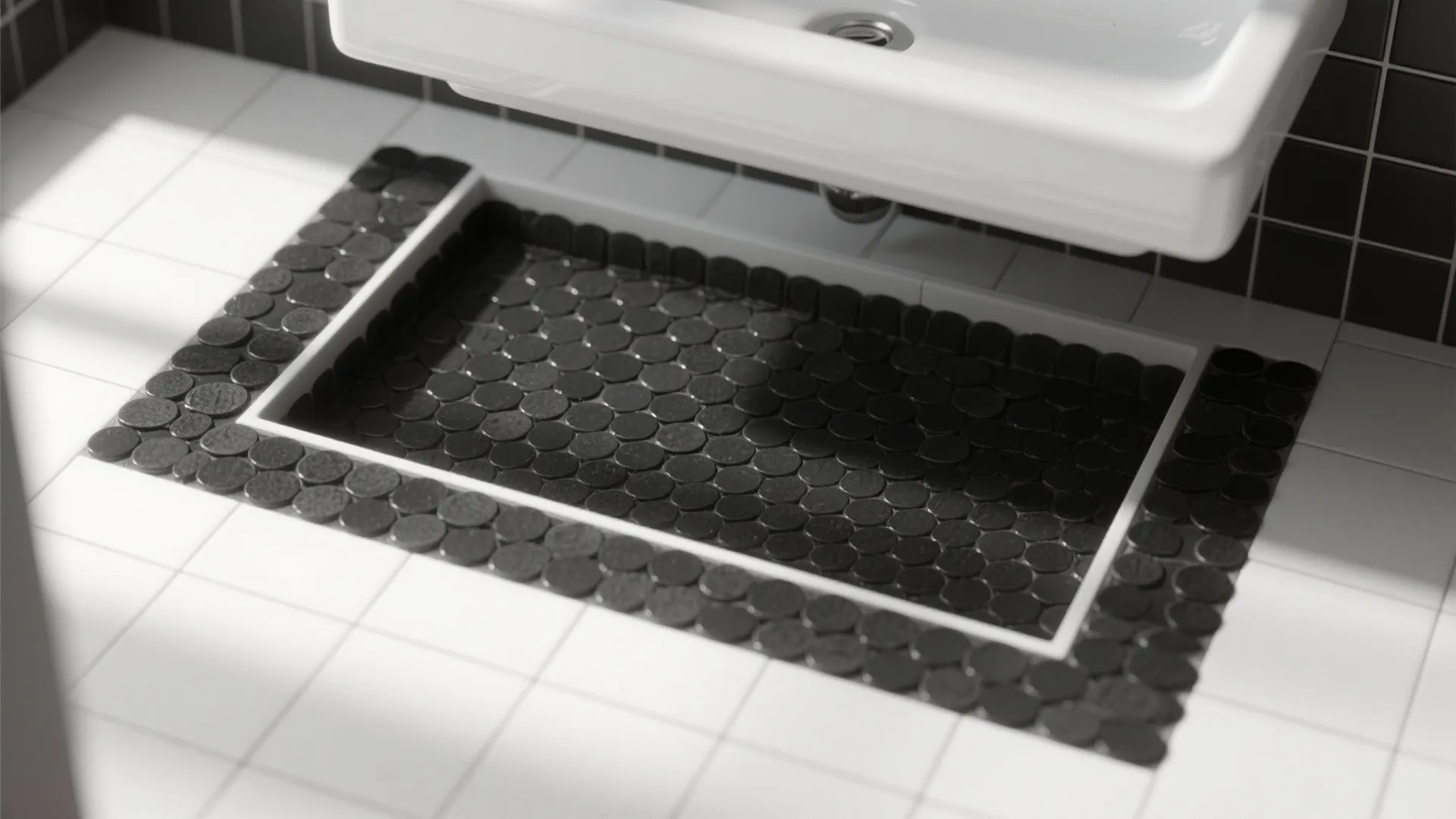 4. Penny Tile Accent Area