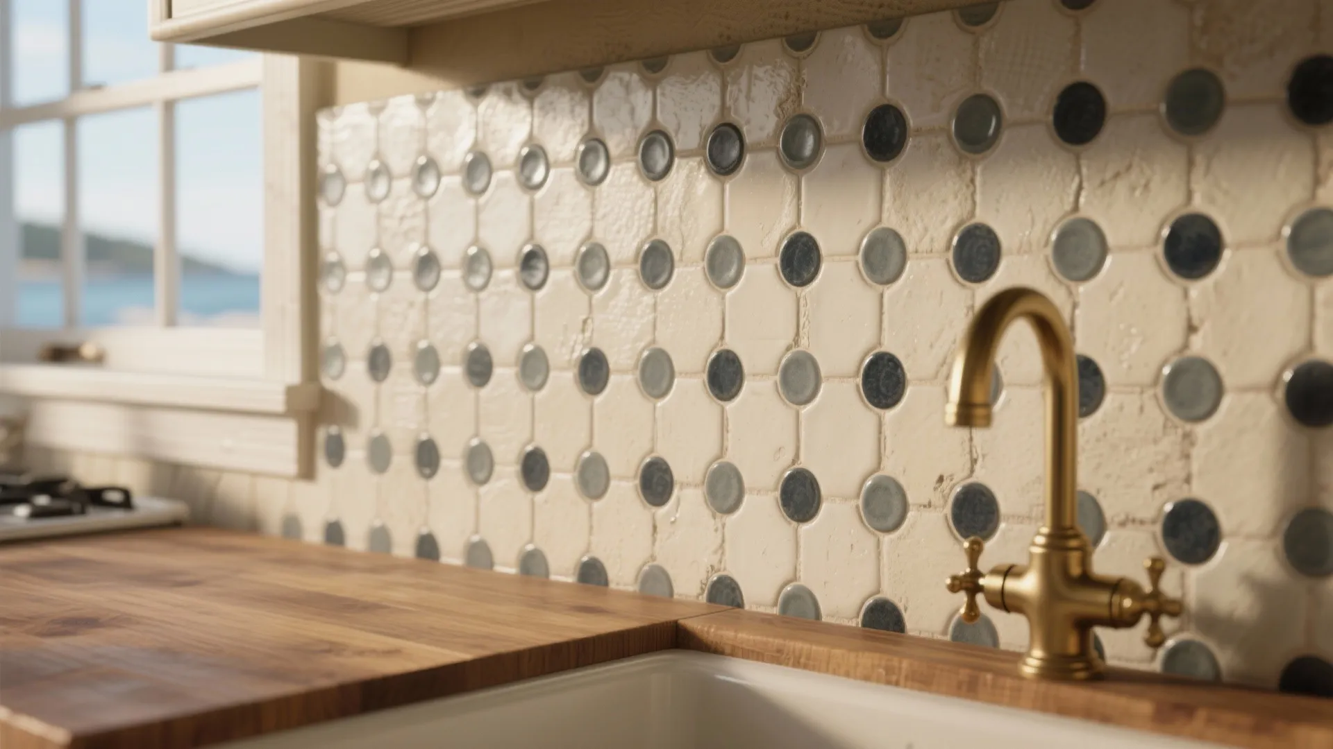 1. Tiny penny tiles for vintage charm