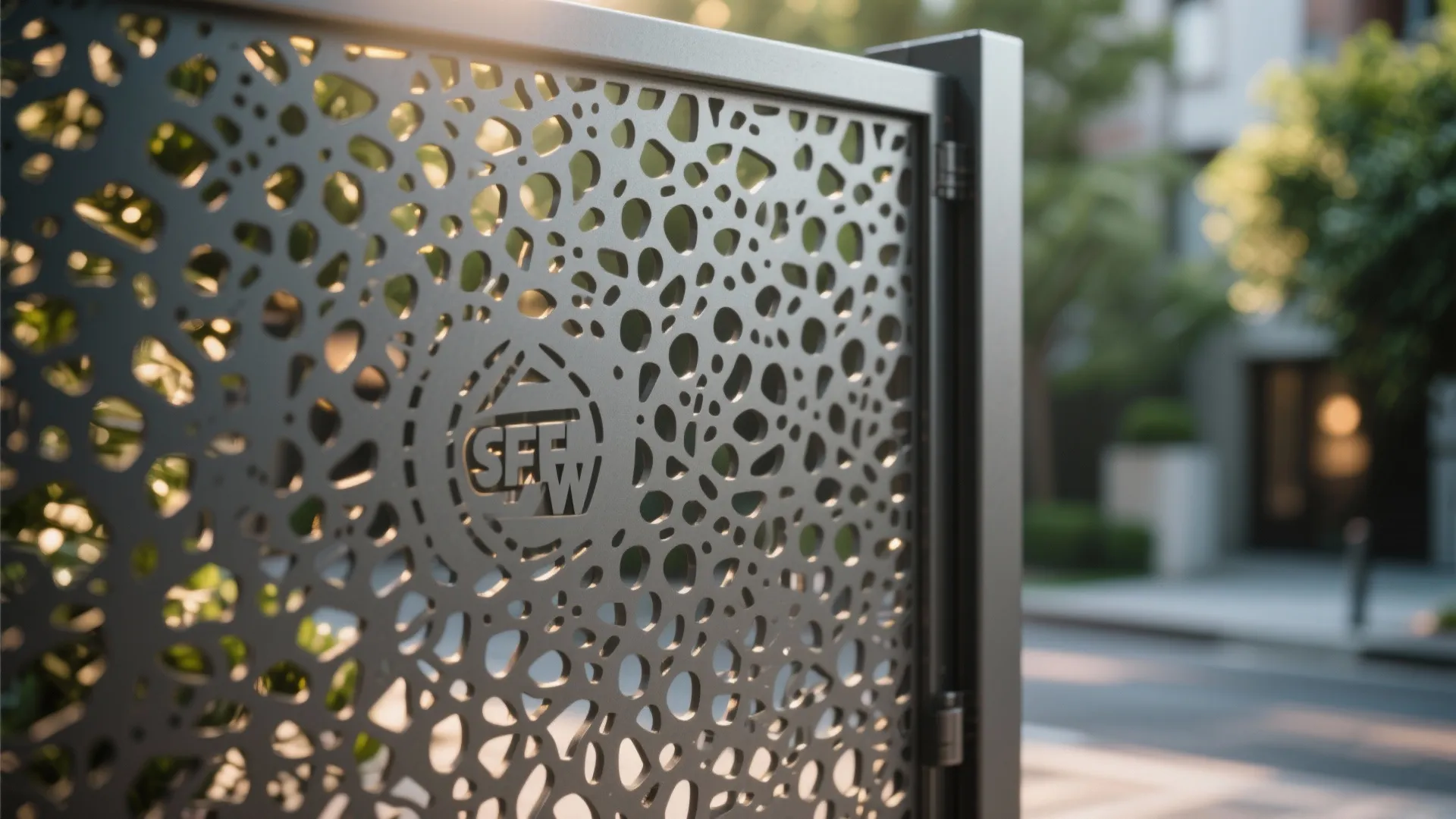 Semi-Transparent Gates: Perforated and Laser-Cut Patterns