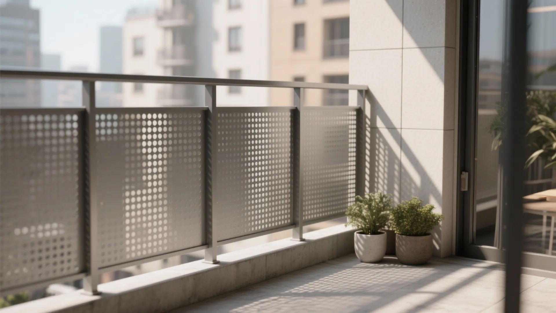 Perforated Aluminum Panels for Breezy Privacy