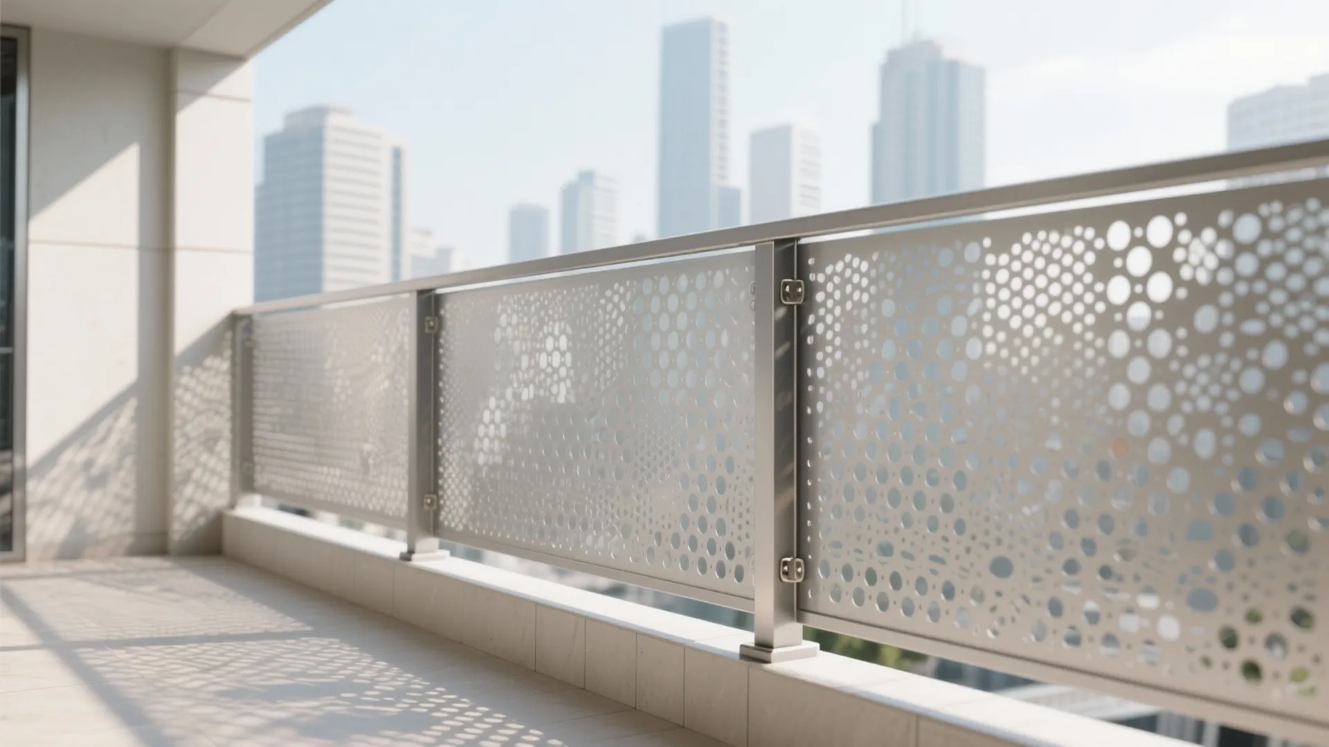 Idea 2: Perforated Metal Screens for Safety + Privacy