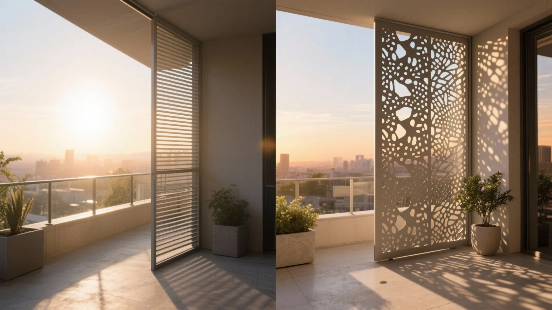Laser-Cut and Perforated Patterns for Shade and Privacy