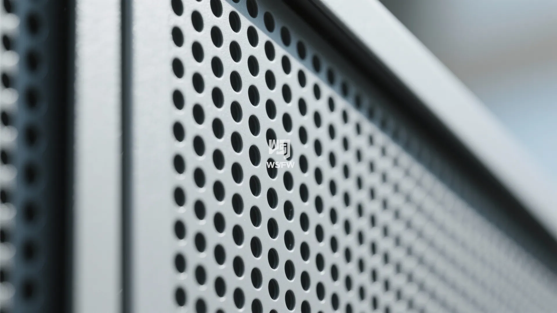 Perforated metal screen drop wall