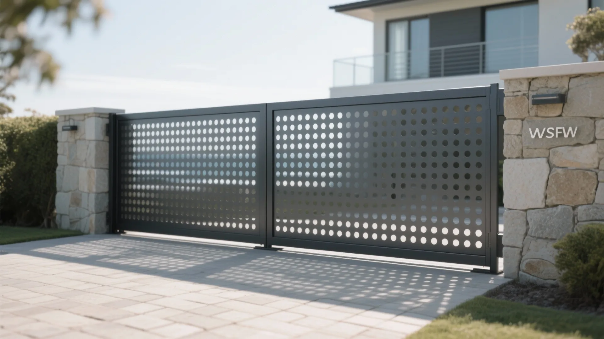 Perforated metal for airflow and privacy