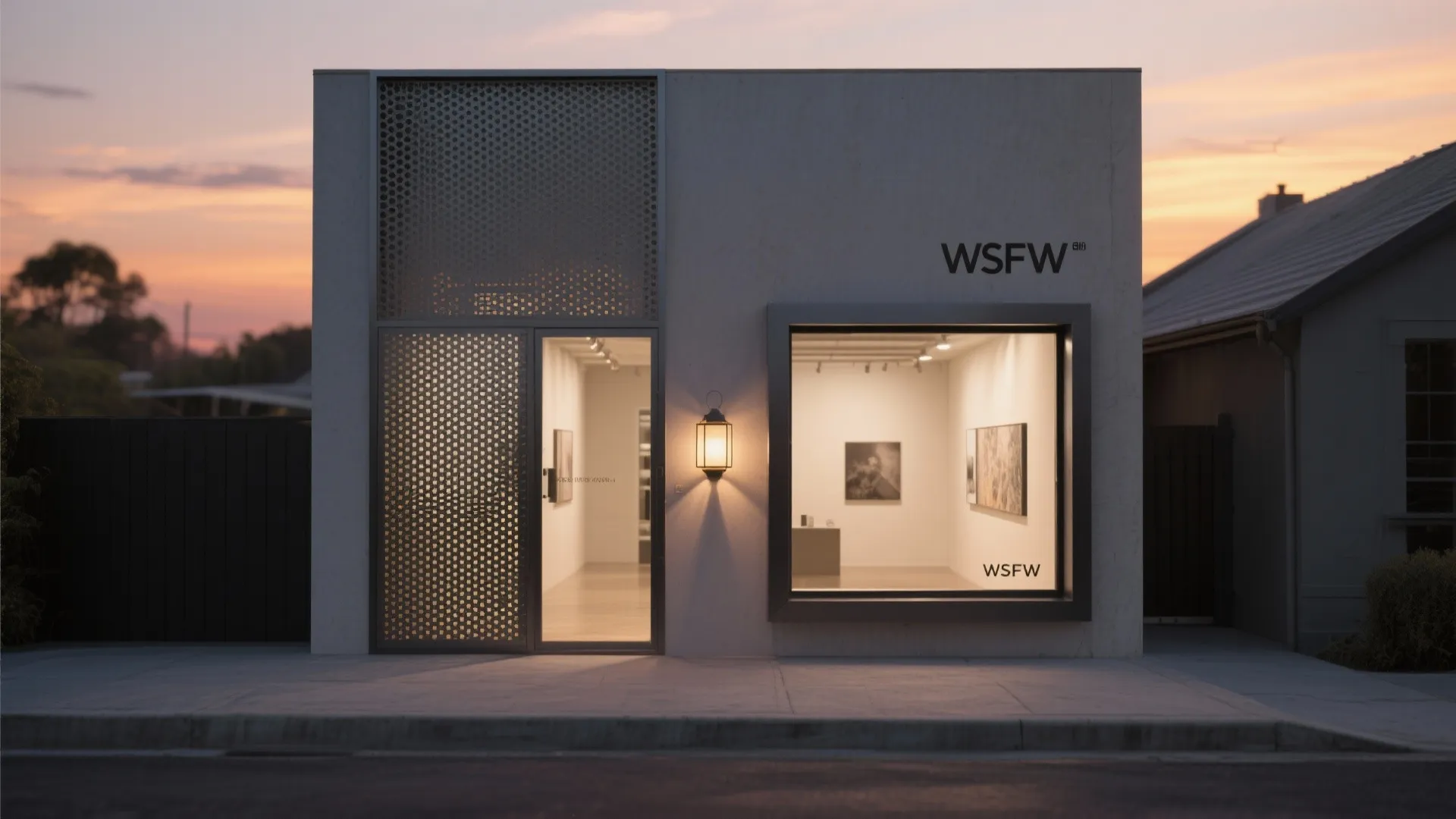 Perforated metal, shadow boxes, and deep reveals