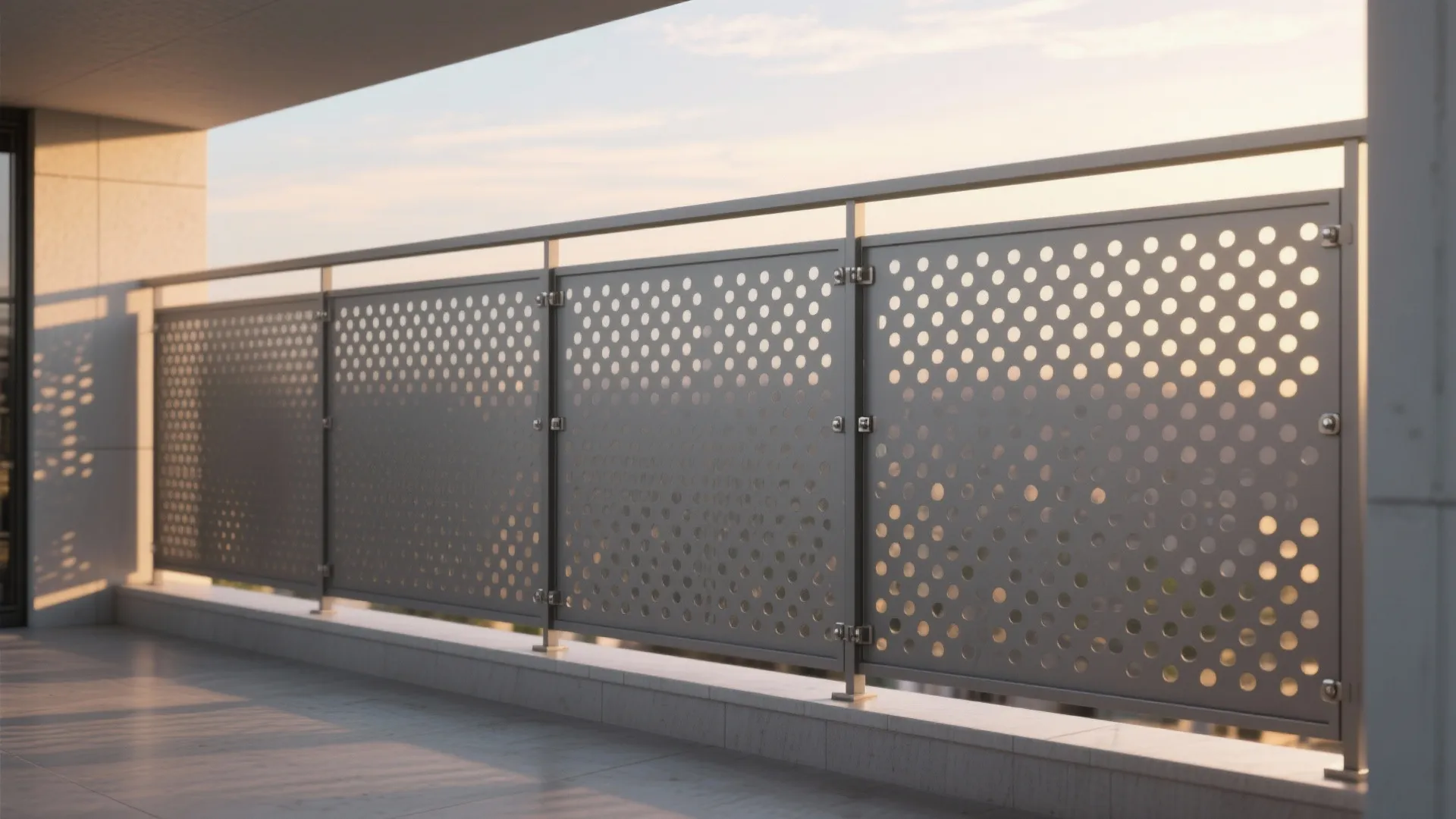 Perforated Metal Screens with a Gradient