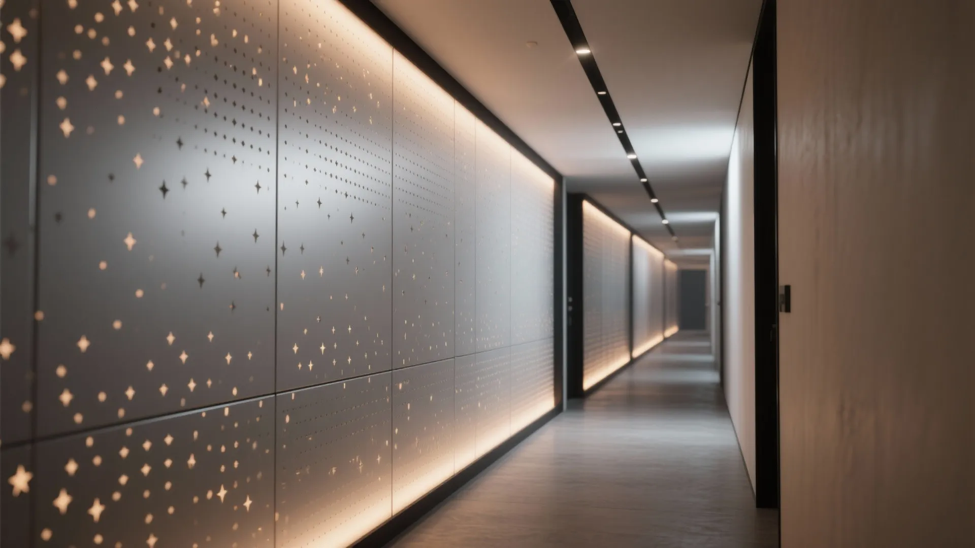 Perforated Panels with LED Backlighting