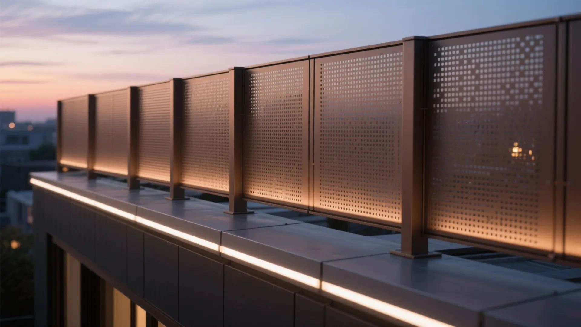 Perforated Metal and Light Play