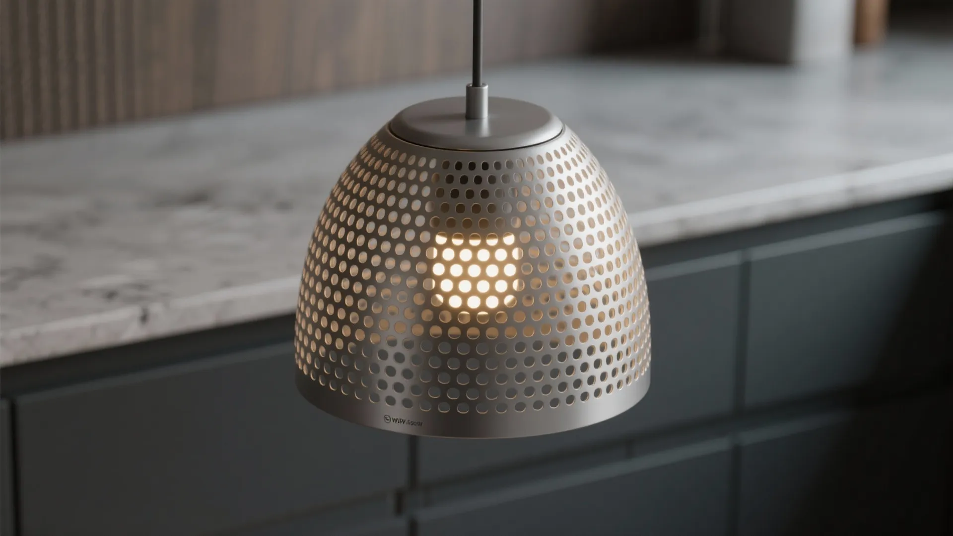 Metal mesh and perforated pendants for modern edge