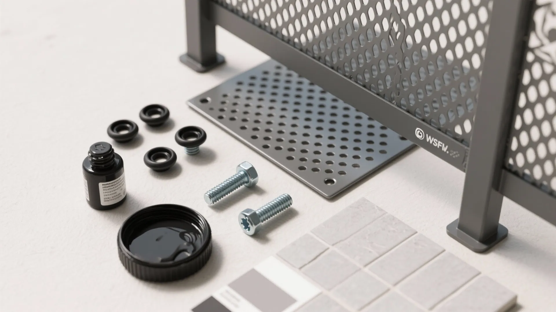 Privacy Screens in Perforated Steel