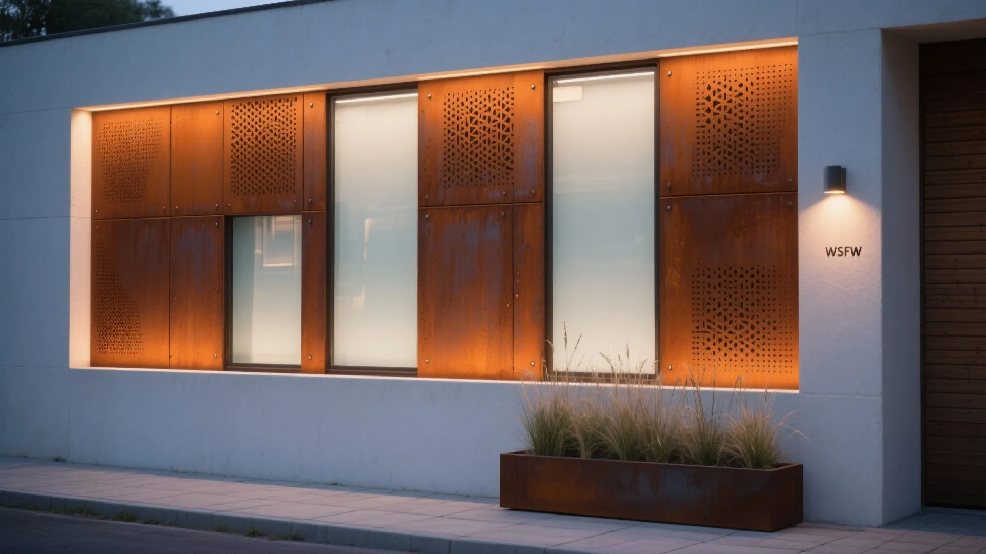 Perforated Metal, Glass Accents, and Clean Lines